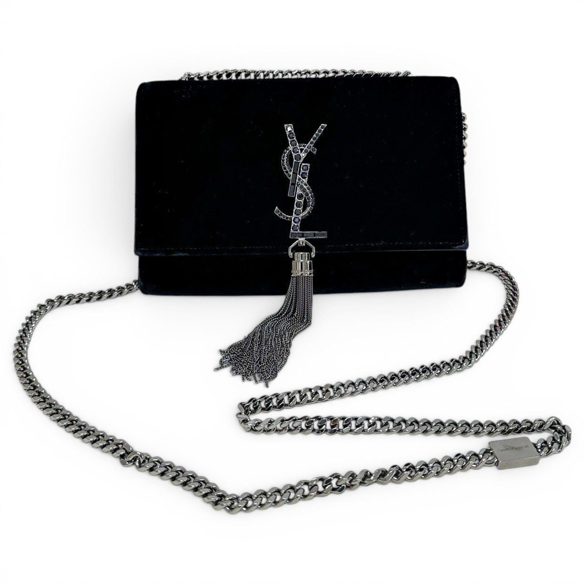 Kate monogramme velvet handbag