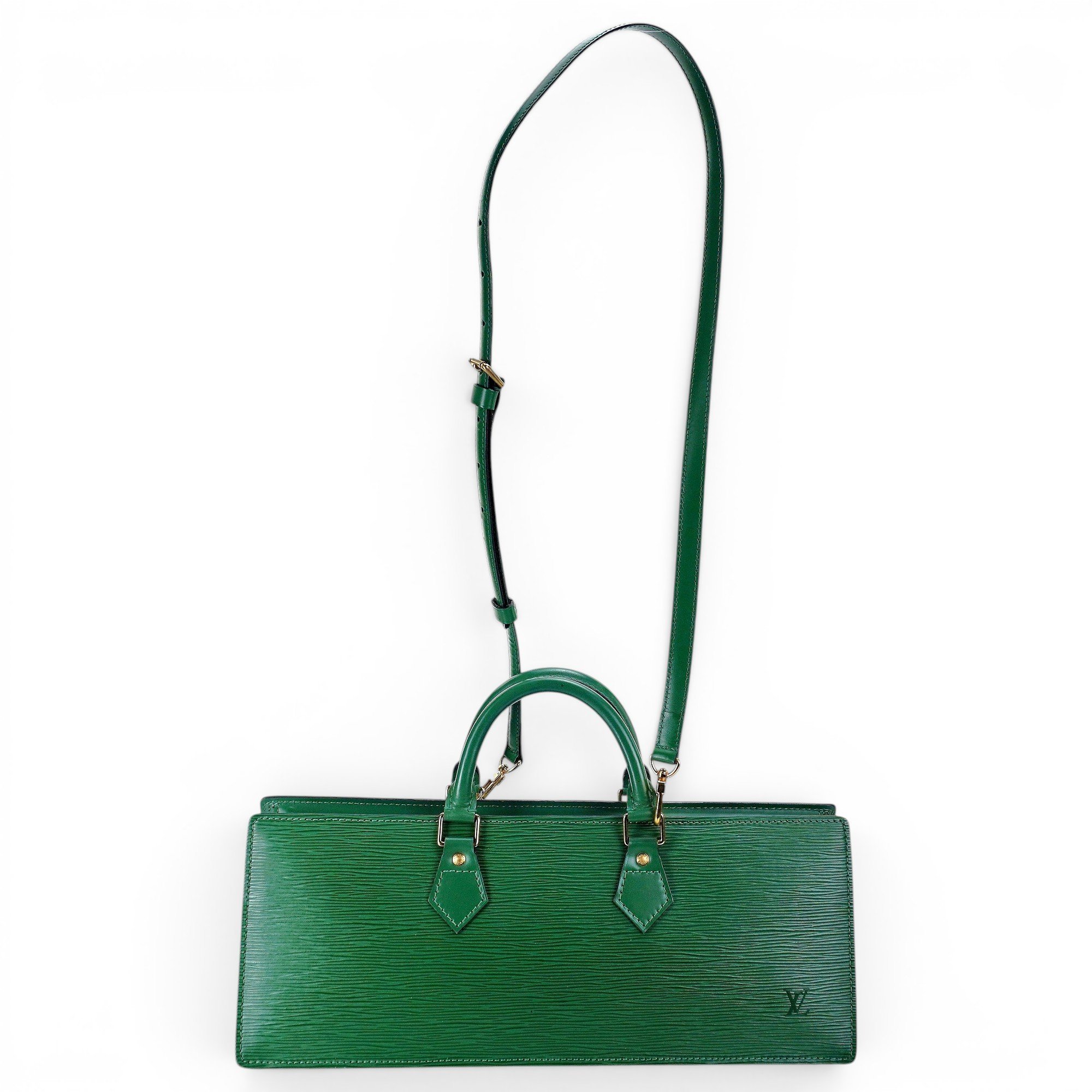 Triangle leather crossbody bag