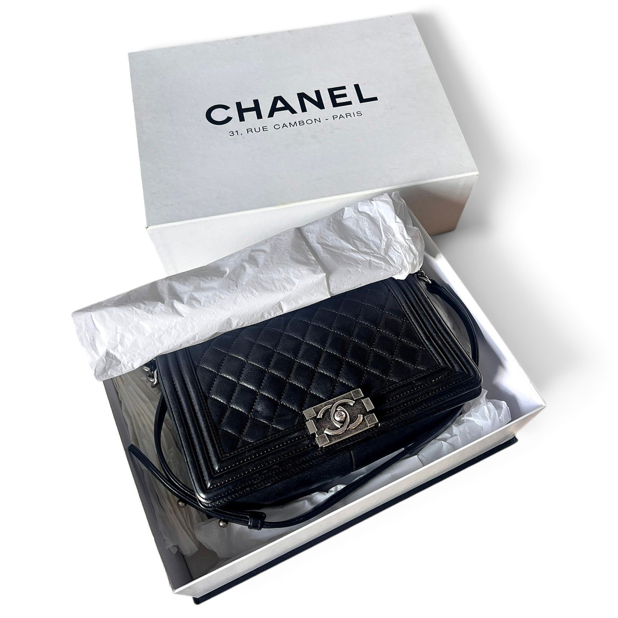 Boy leather crossbody bag
