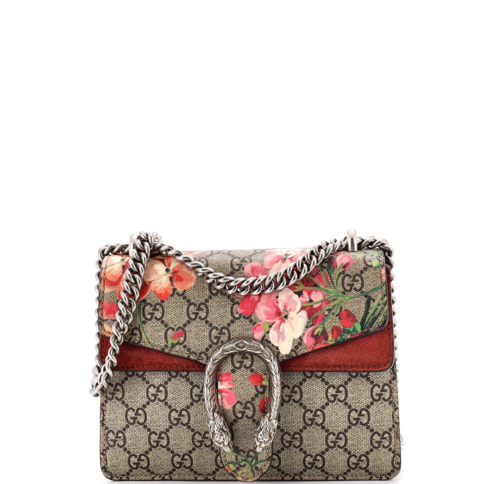 Dionysus Bag Blooms Print GG Coated Canvas Mini