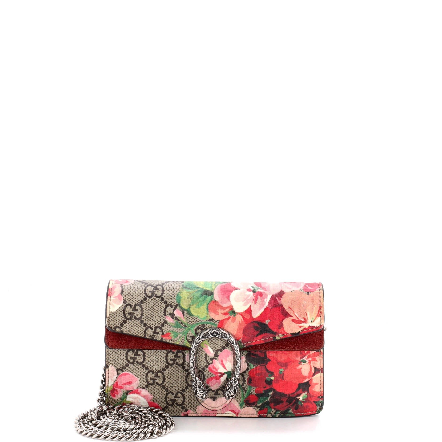 Dionysus Bag Blooms Print GG Coated Canvas Super Mini