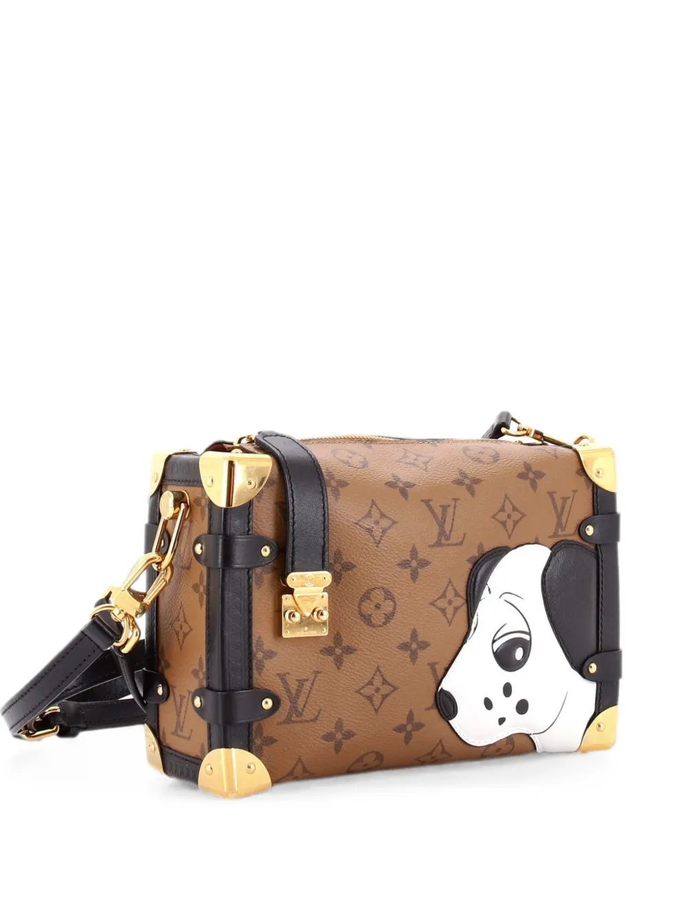 Side Trunk Handbag Limited Edition Sun Yitian Reverse Monogram Canvas MM shoulder bag