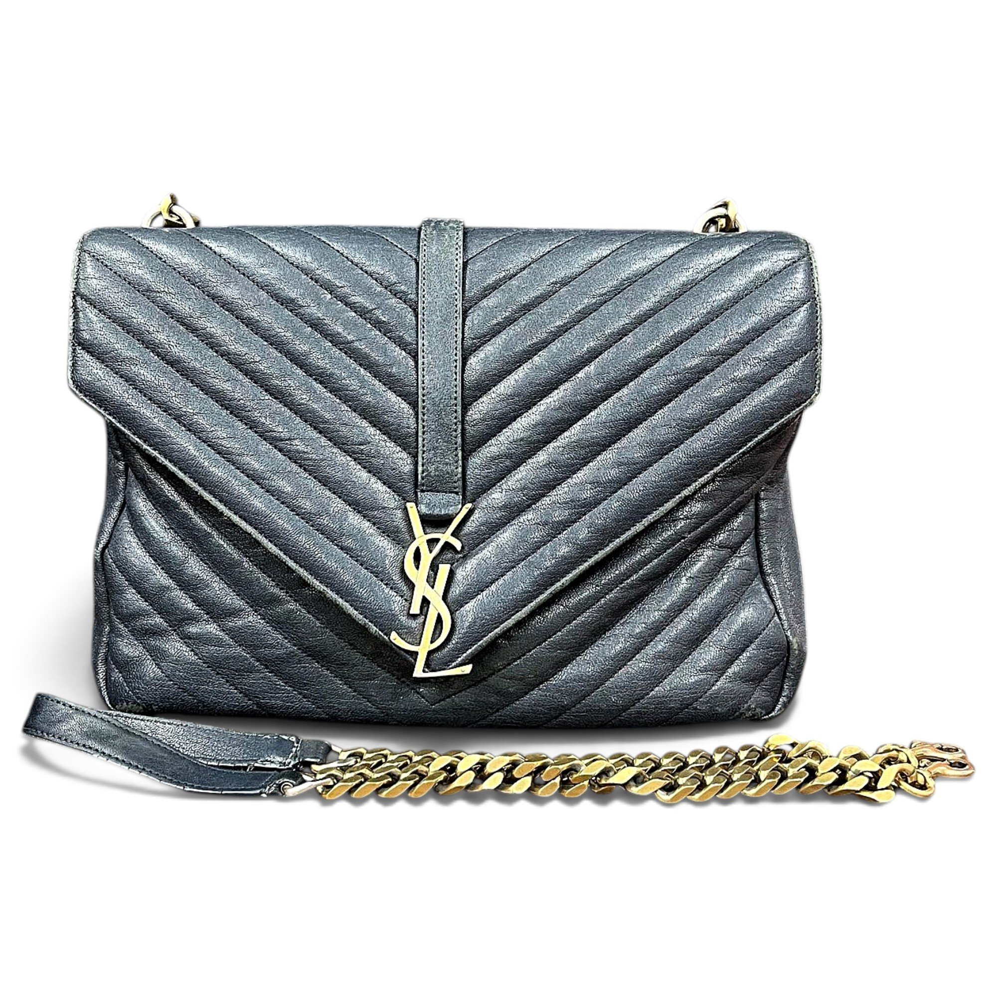 Collége monogramme leather handbag