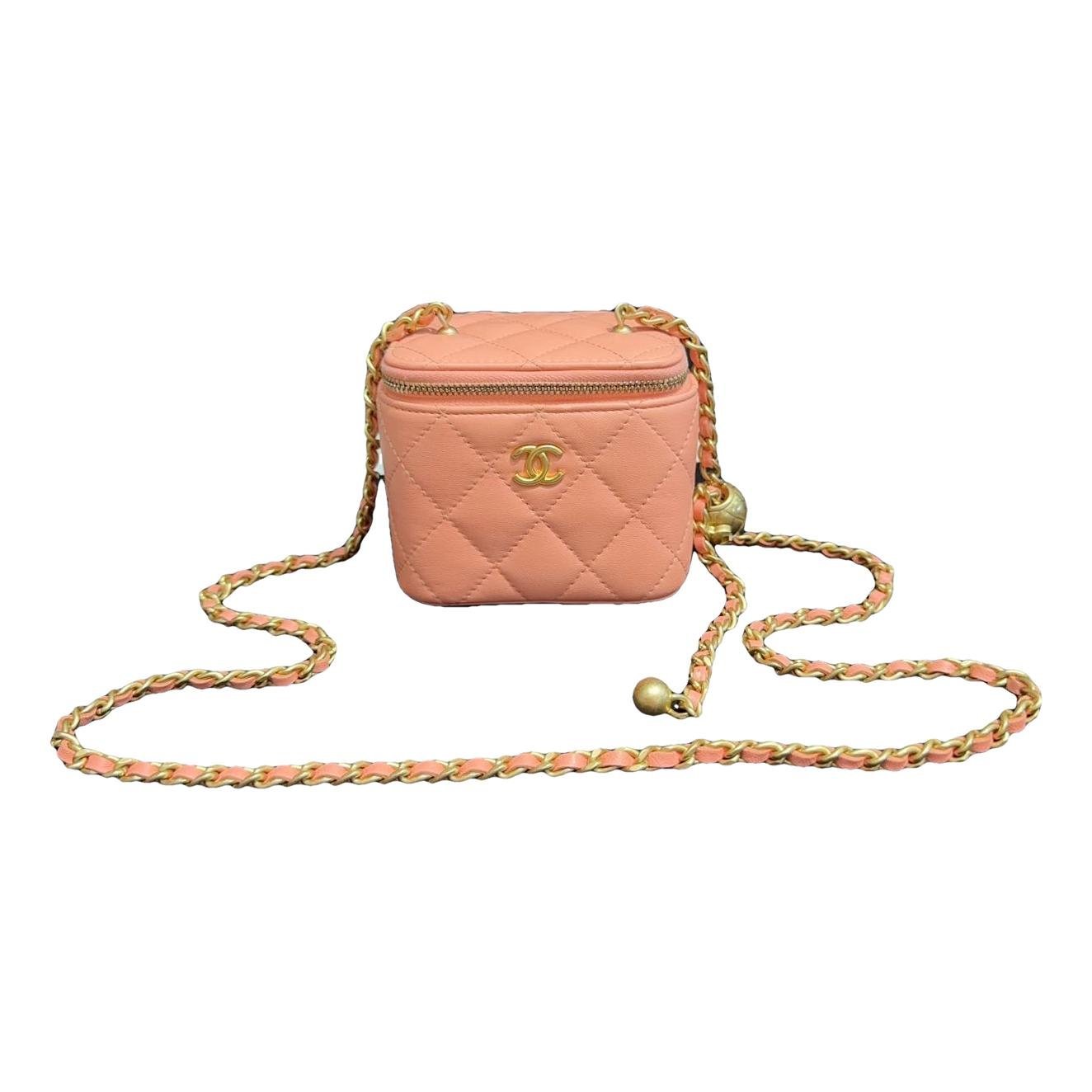 Vanity leather handbag