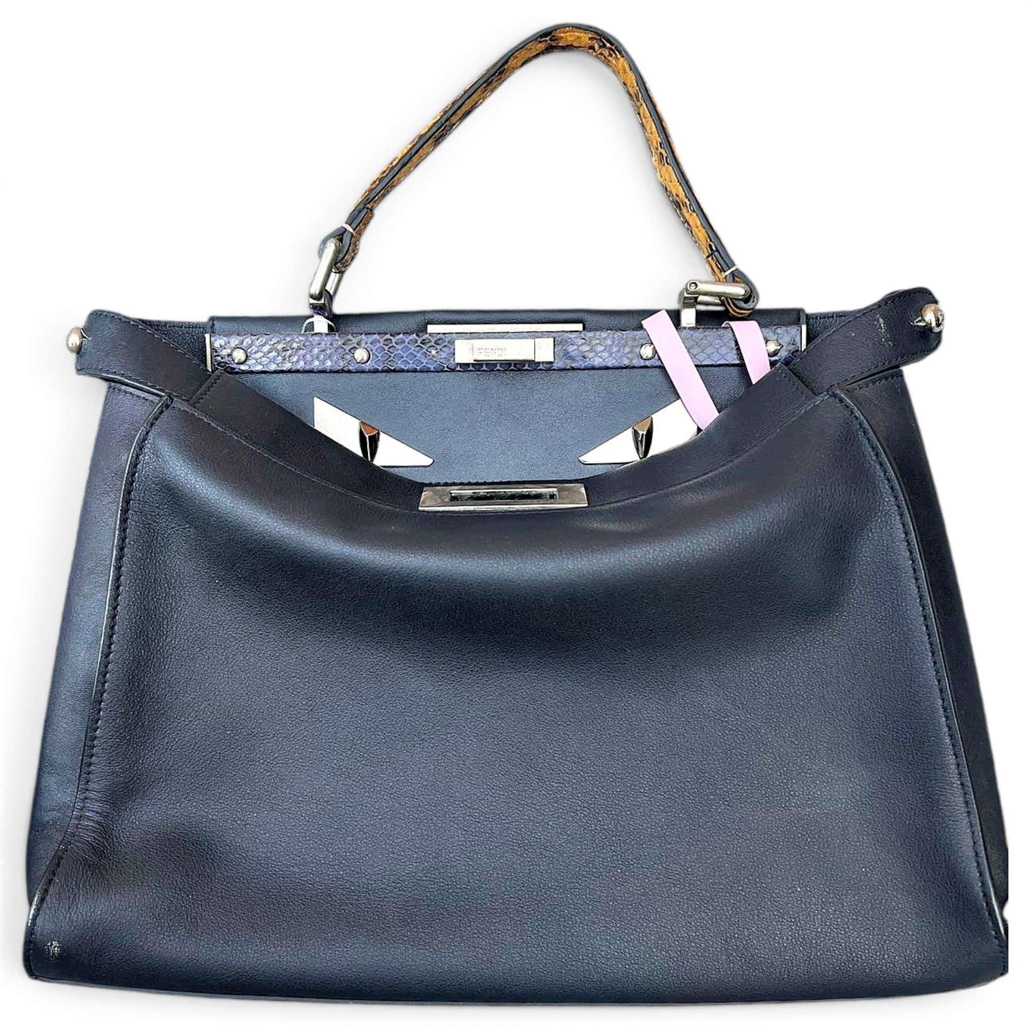 Fendi Peekaboo leather handbag