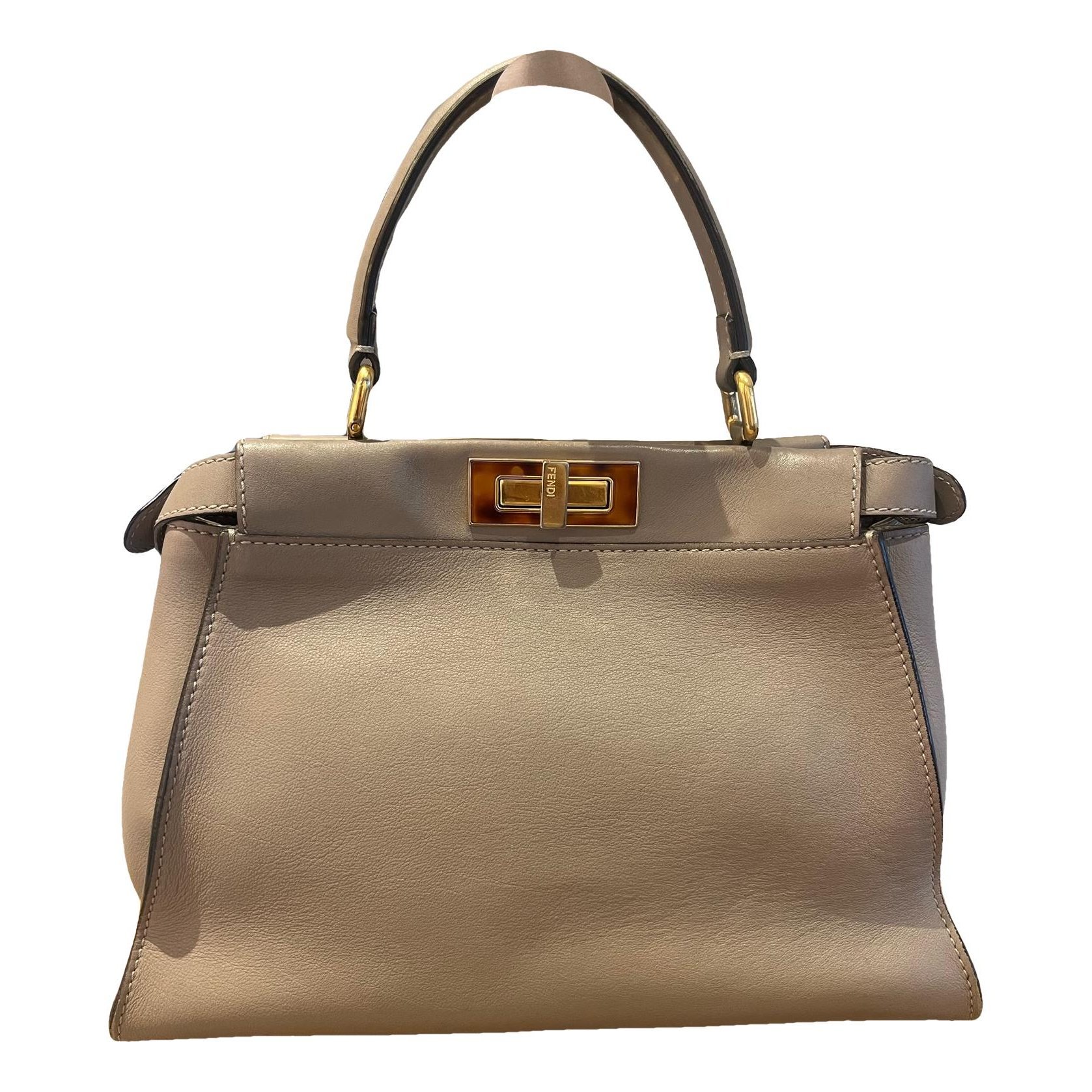 Peekaboo leather handbag