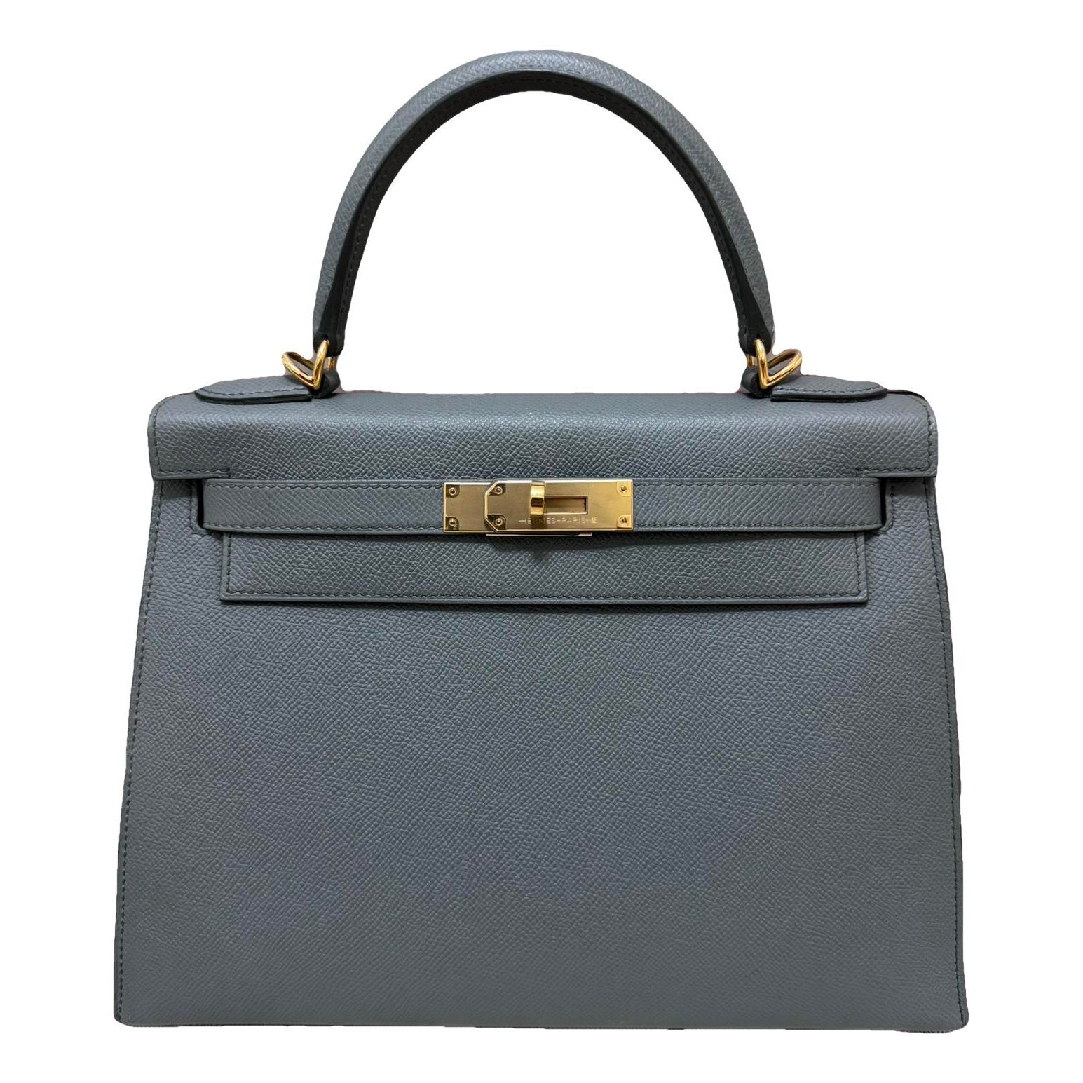 Hermes Kelly 28 Handbag Vert Amande Epsom Leather