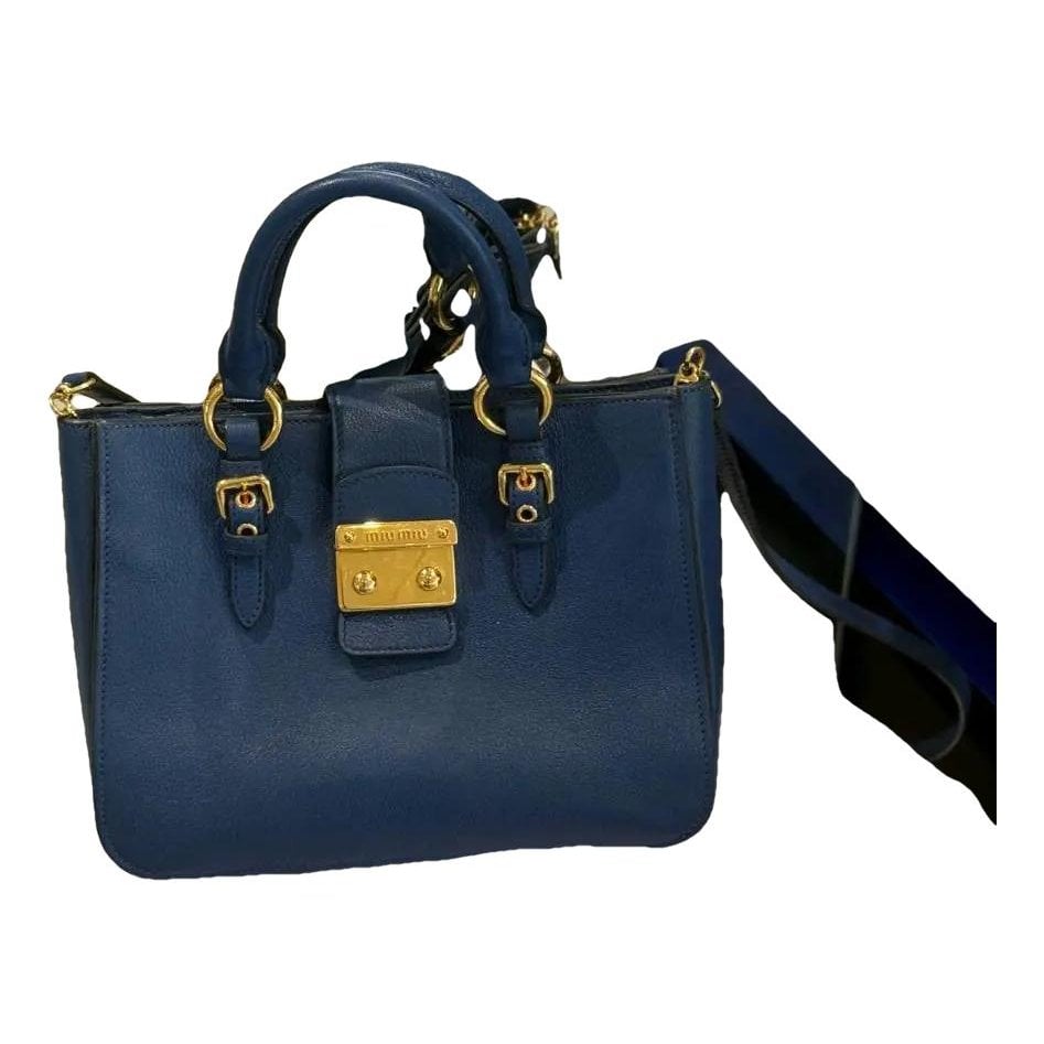 Madras leather handbag