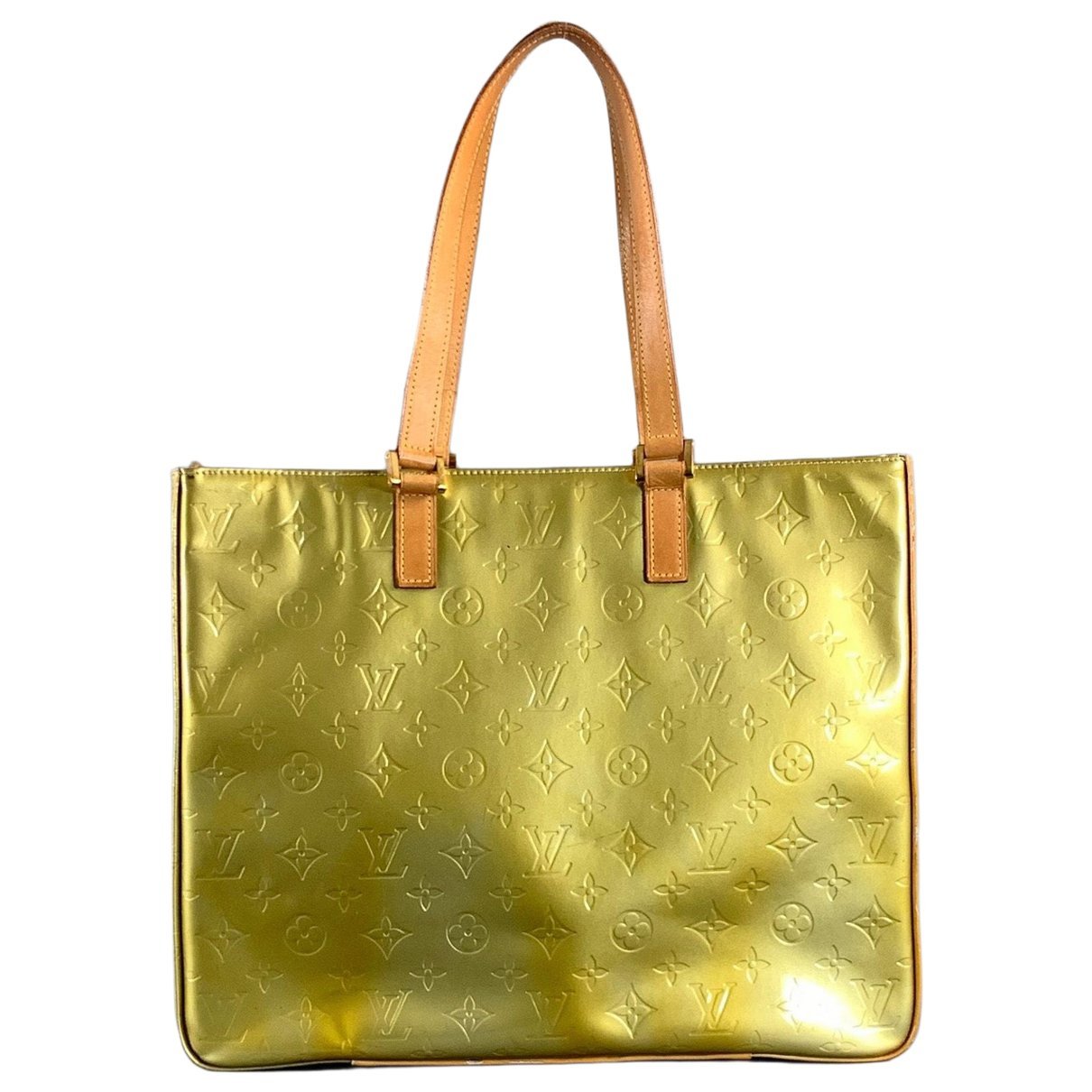 Columbus patent leather tote