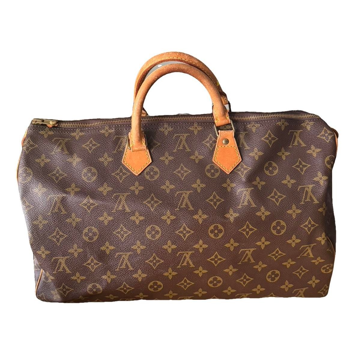 Speedy leather handbag