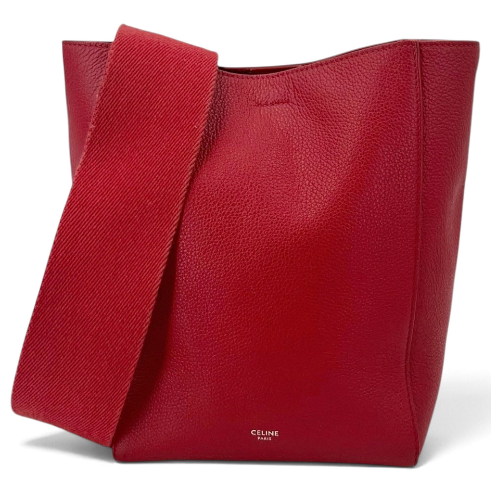 Seau Sangle leather handbag