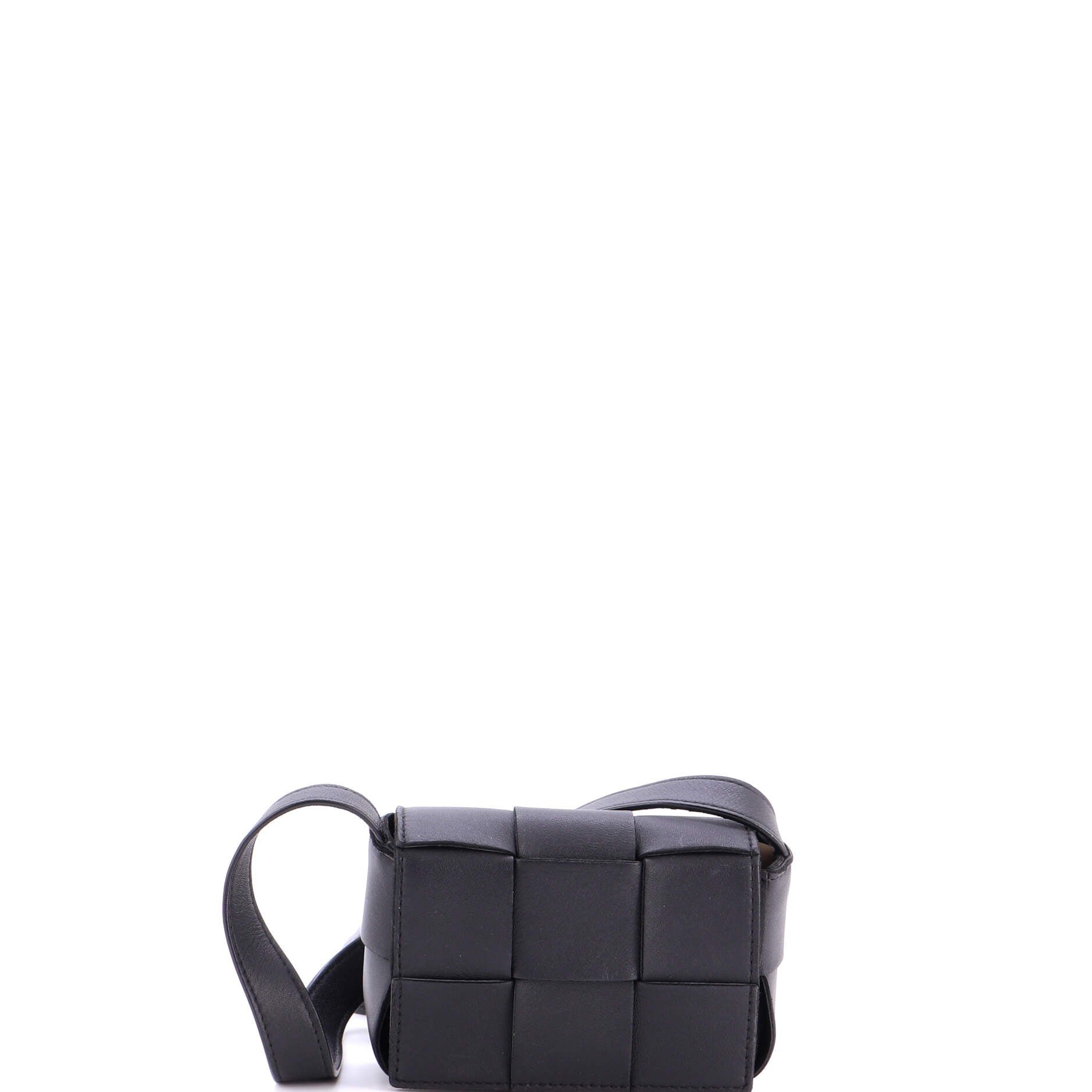 Cassette Crossbody Bag Maxi Intrecciato Leather Candy