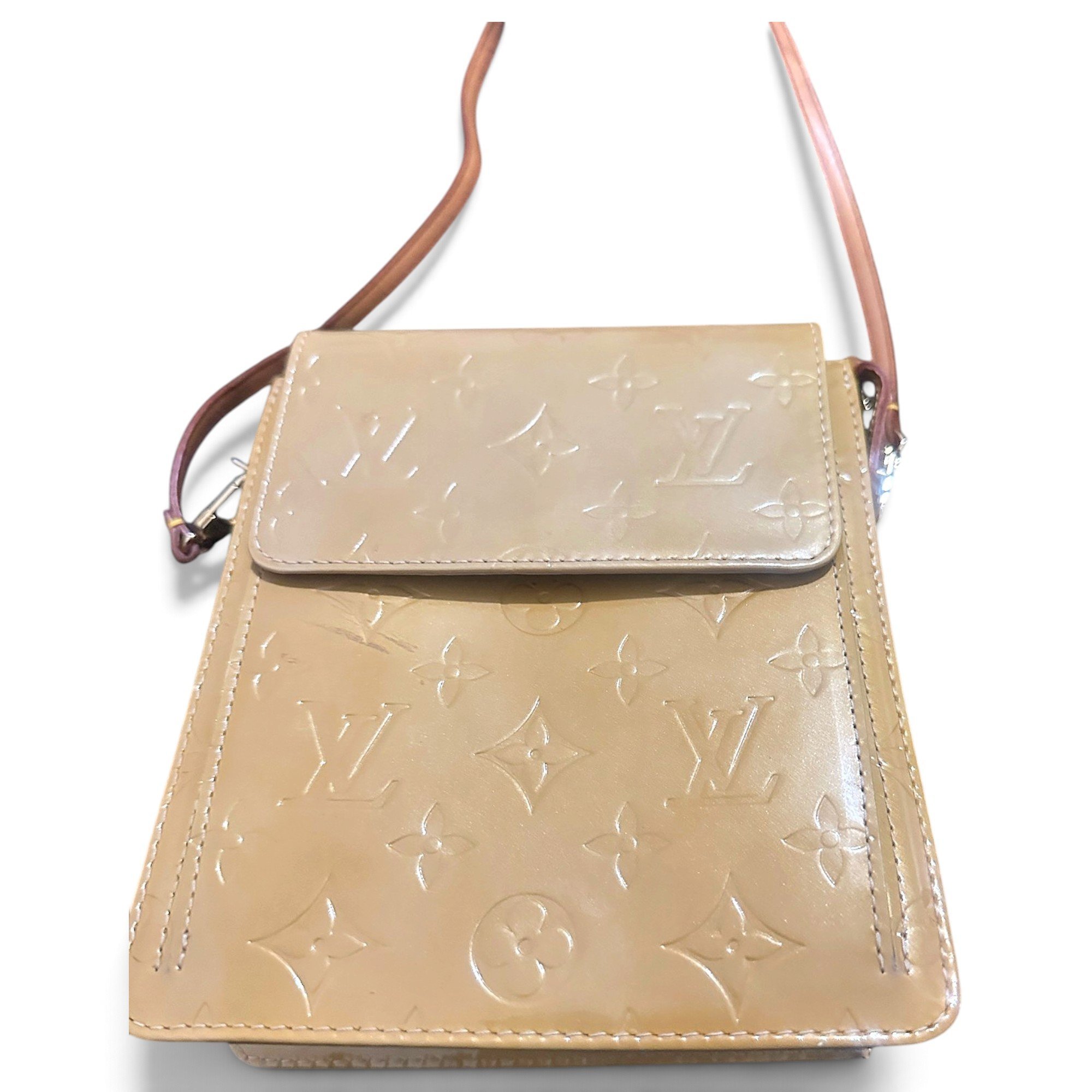 Mott patent leather crossbody bag