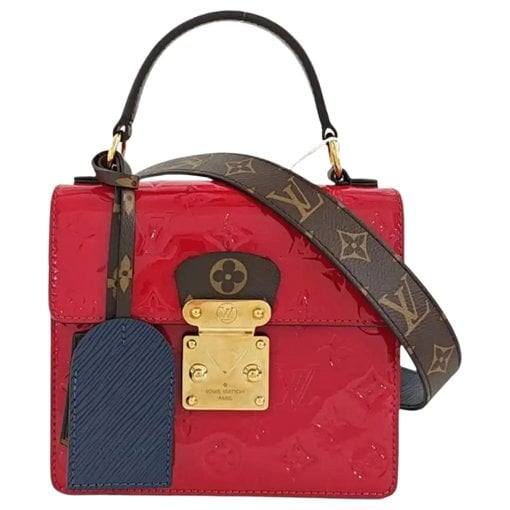 Spring street patent leather handbag