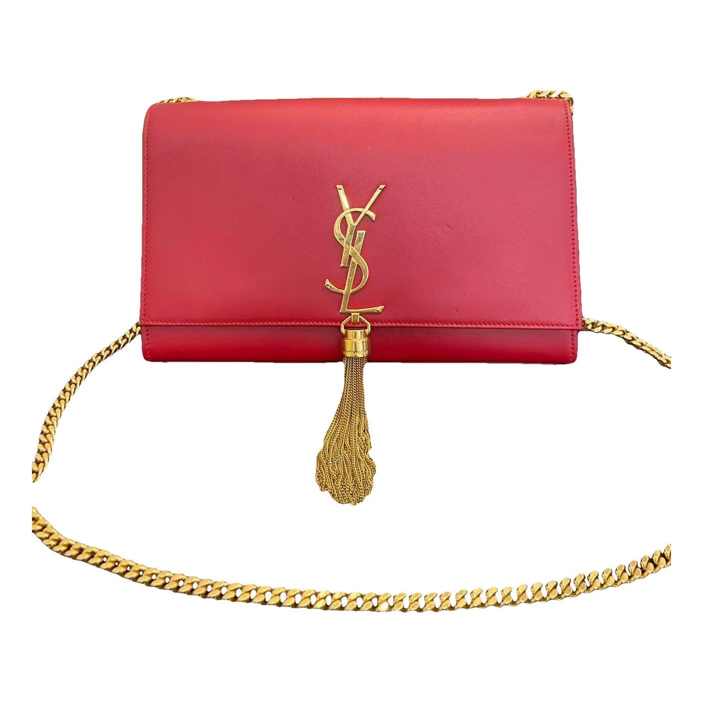 Pompom Kate leather handbag