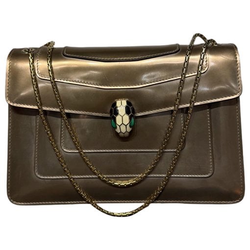 Bvlgari Serpenti leather handbag