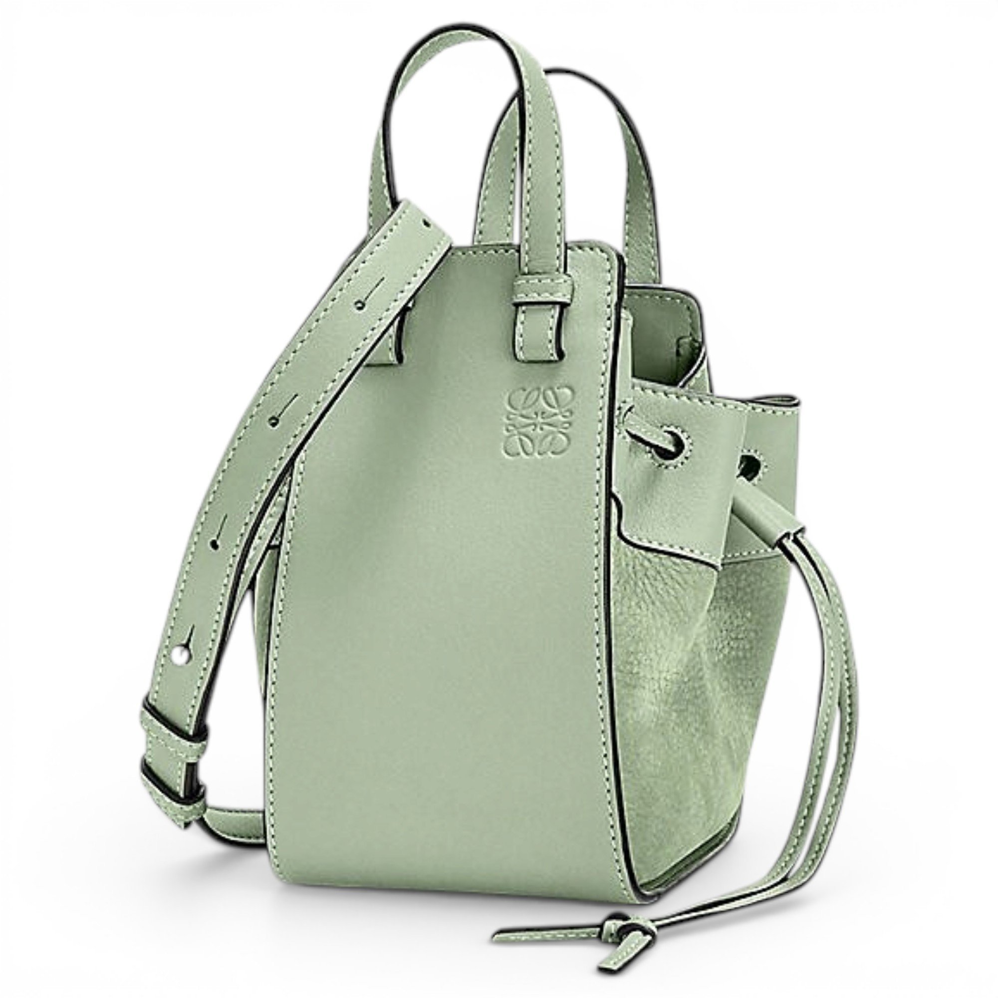 Hammock leather handbag