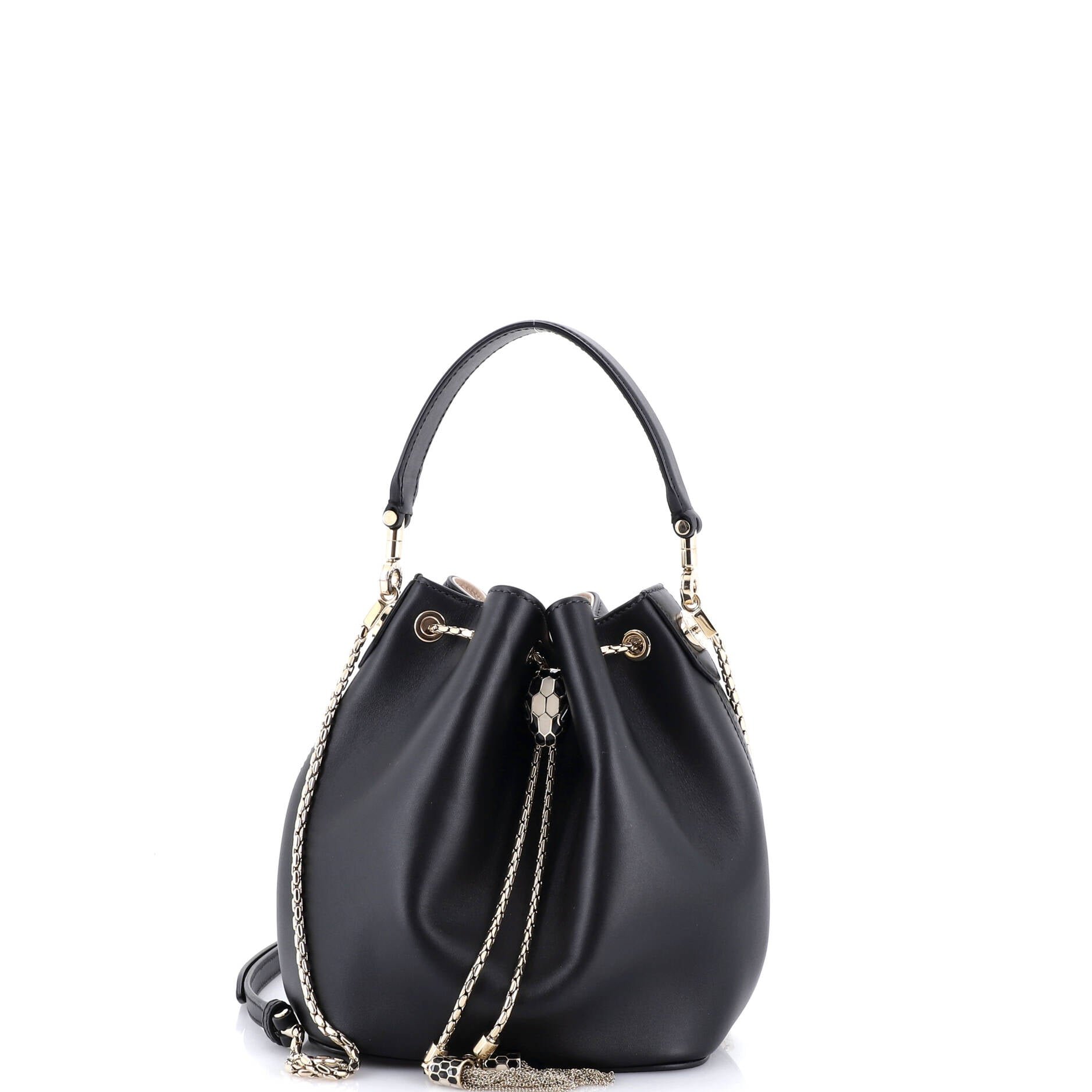 Bvlgari Serpenti Forever Bucket Bag Leather