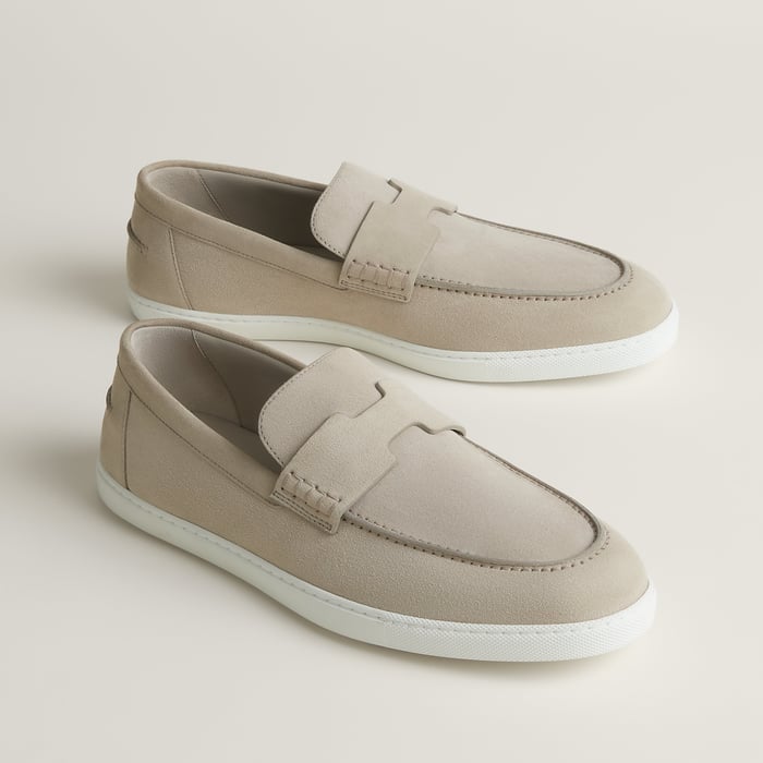 Beige Esquisse Mocassim Job