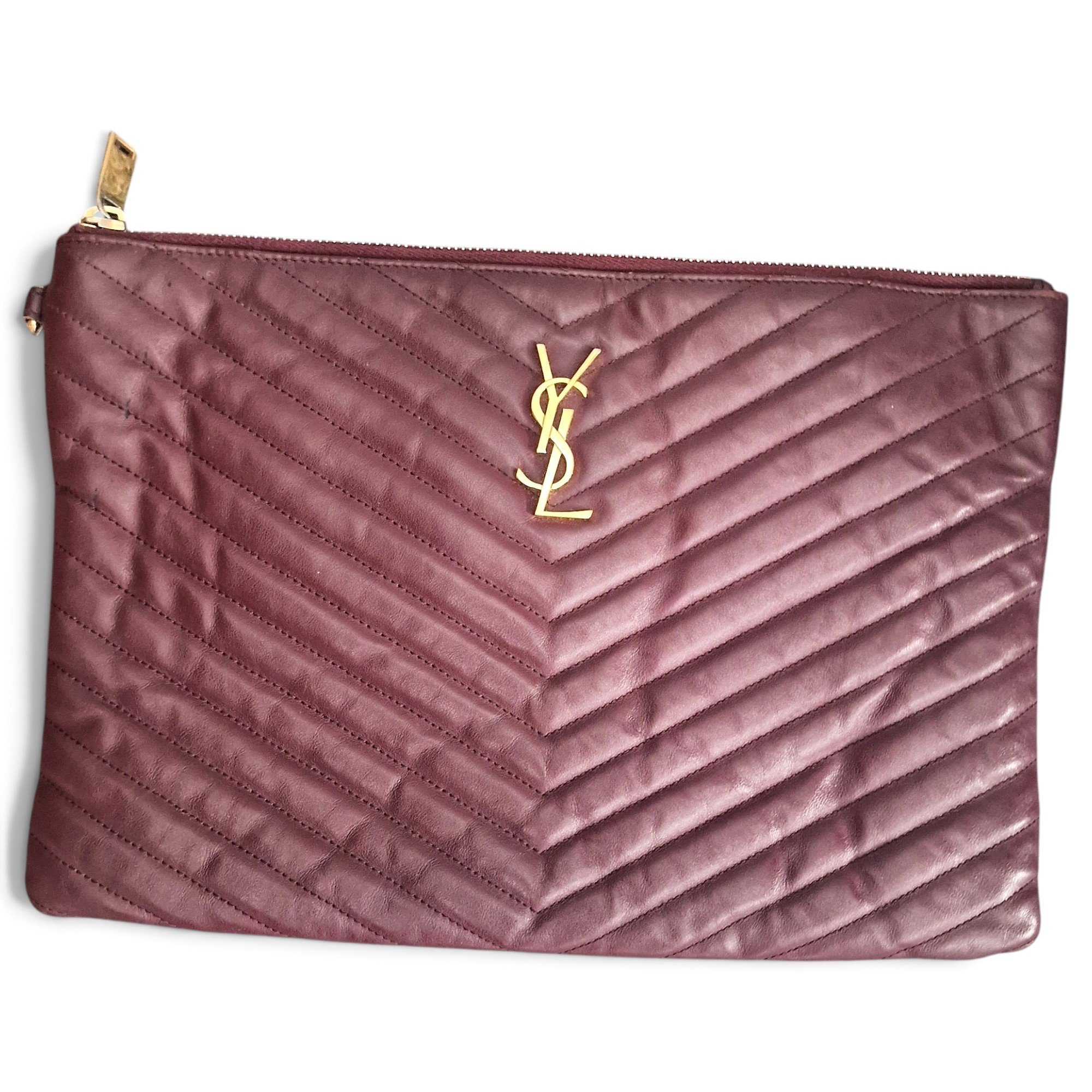 Cassandre leather clutch bag