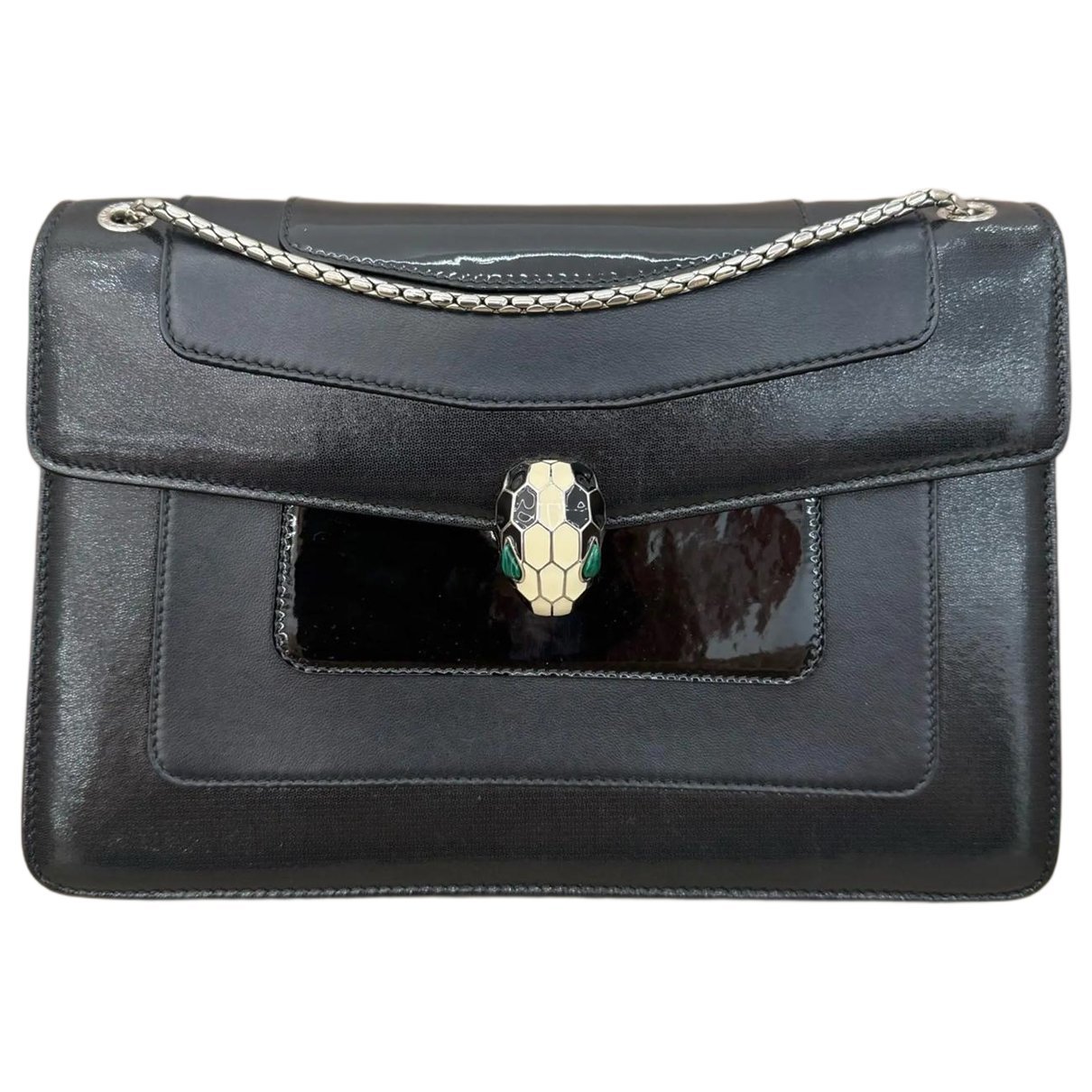 Serpenti leather handbag