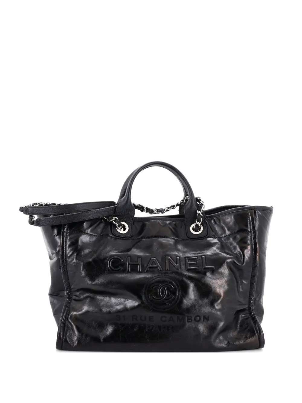 Deauville Glazed Calfskin Large tote bag