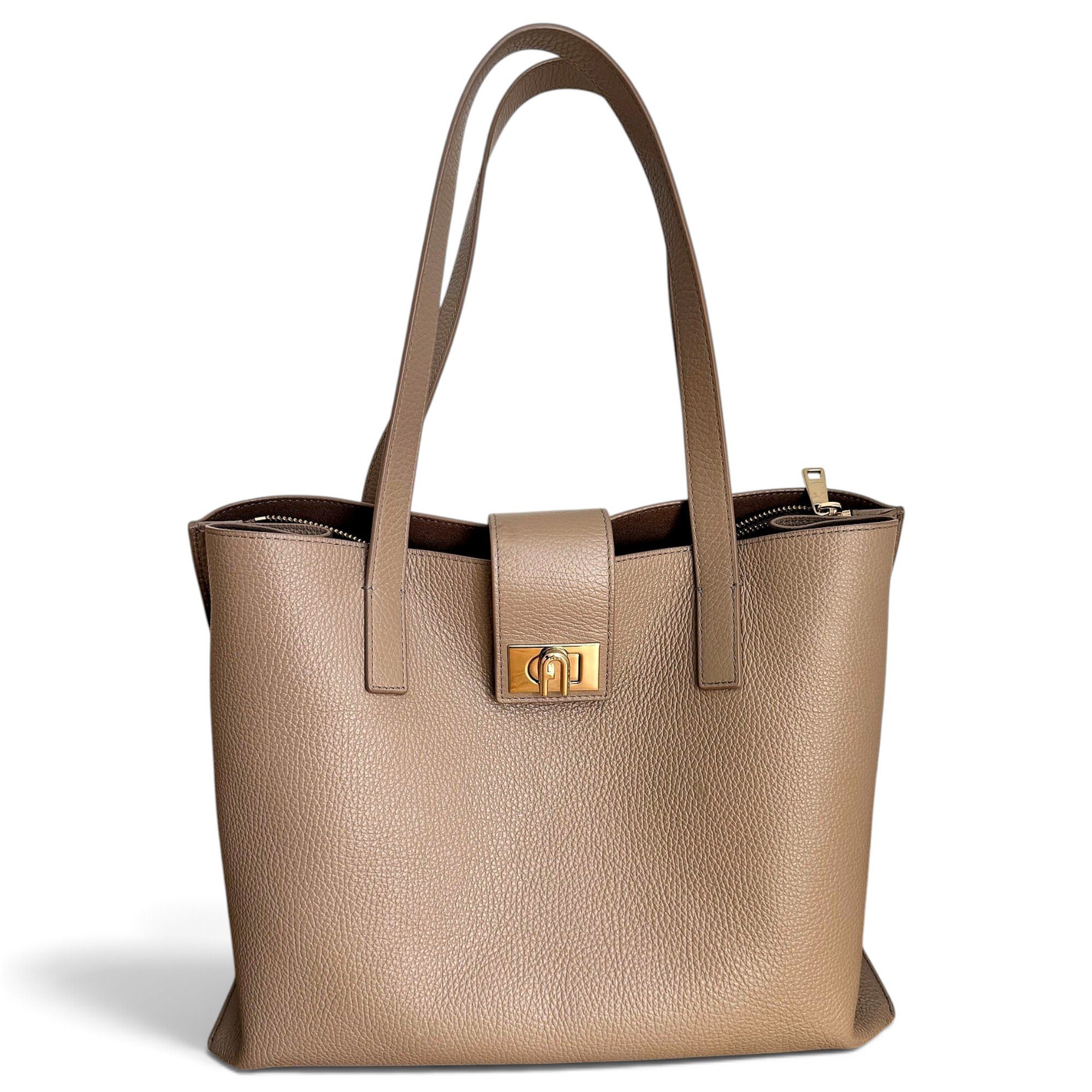 Leather tote