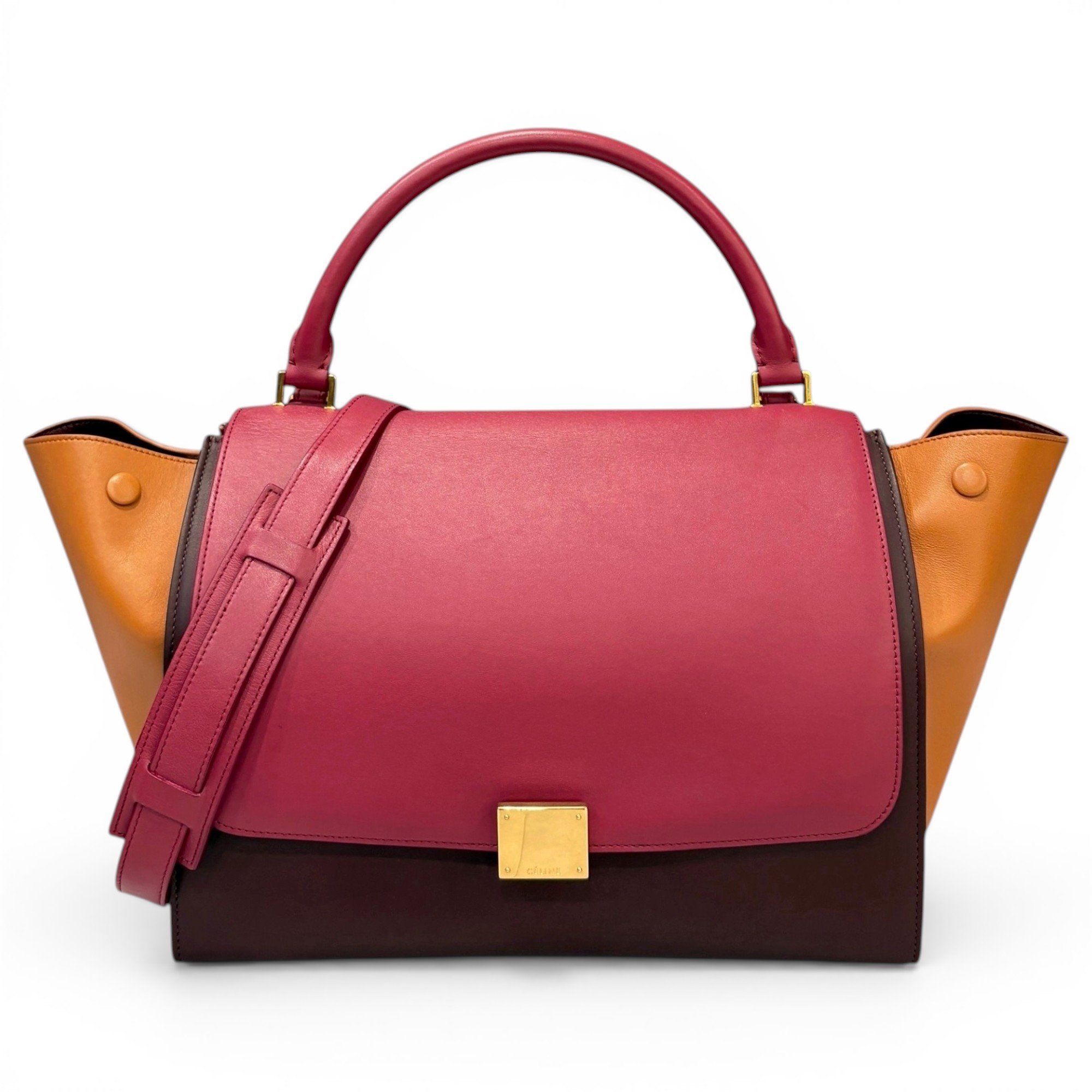 Trapèze pony-style calfskin handbag