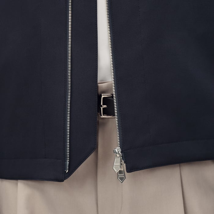 Marine Zipped Straight Cut Jacket