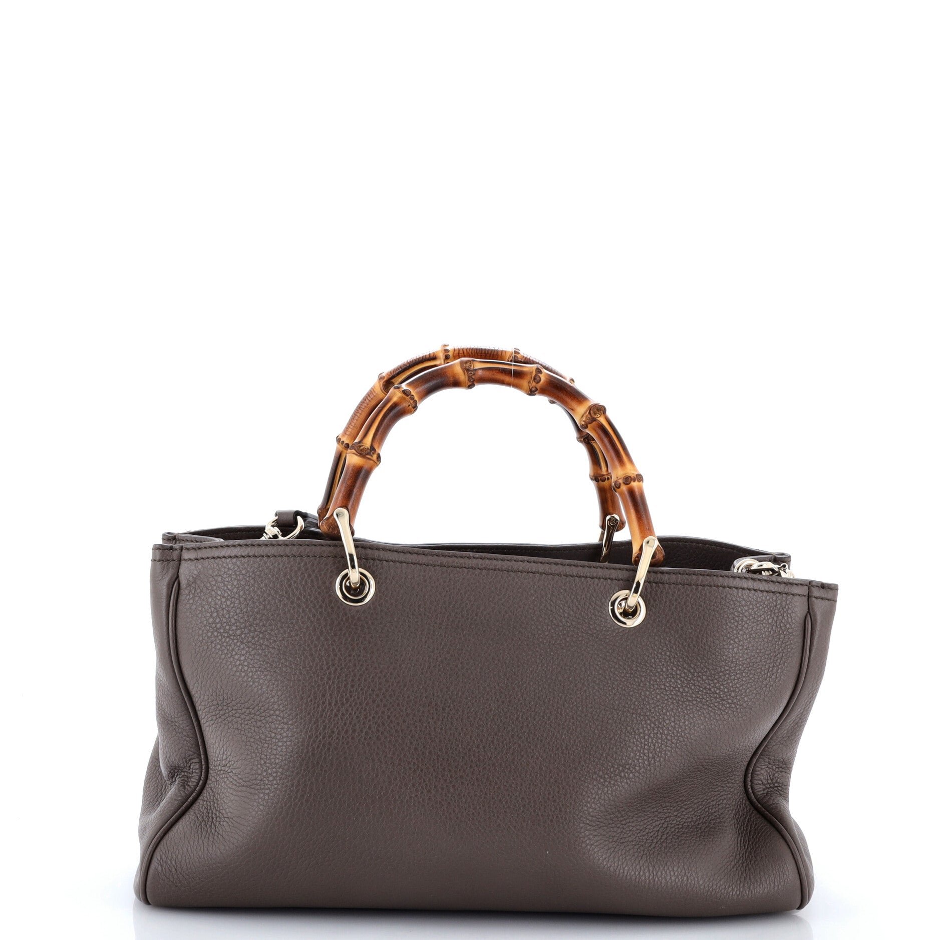 Bamboo Shopper Tote Leather Medium
