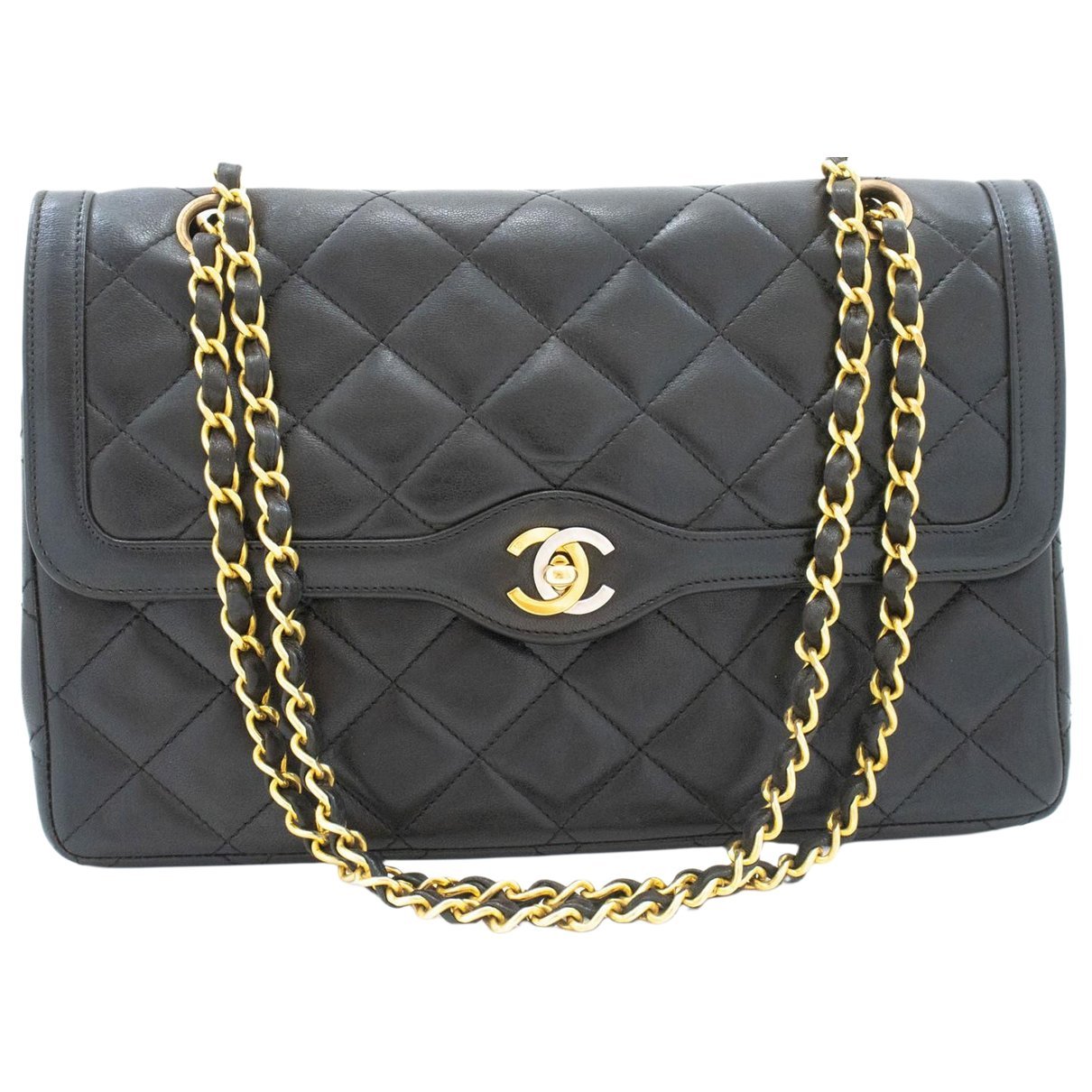 Trendy CC Flap leather handbag