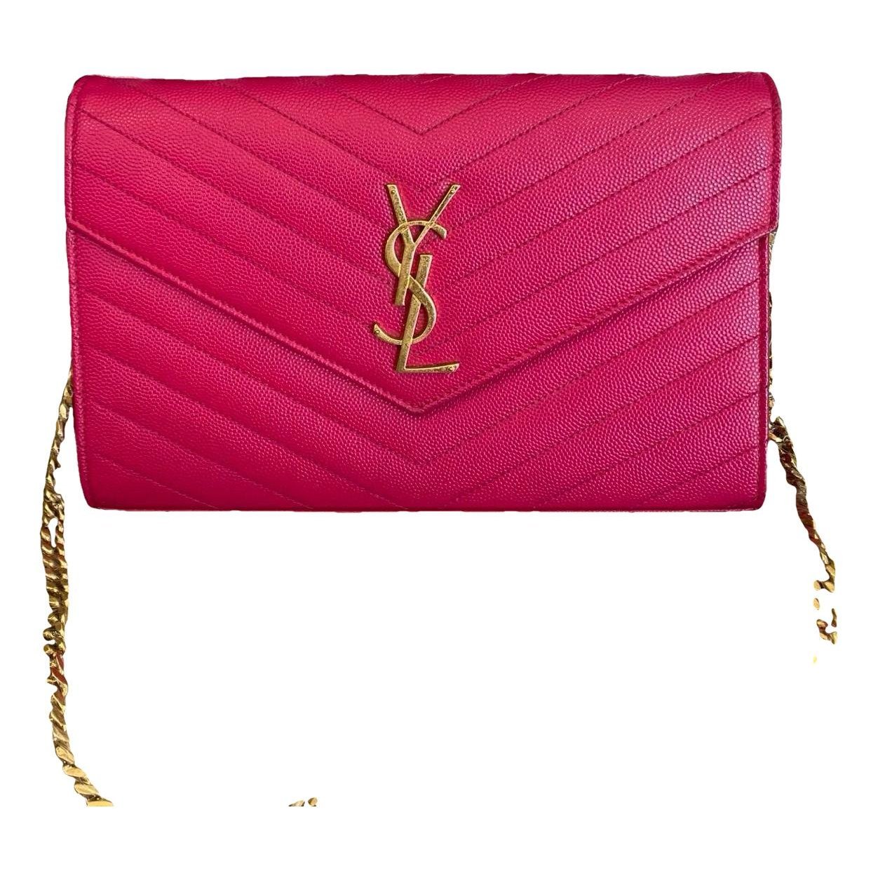 Portefeuille enveloppe leather handbag