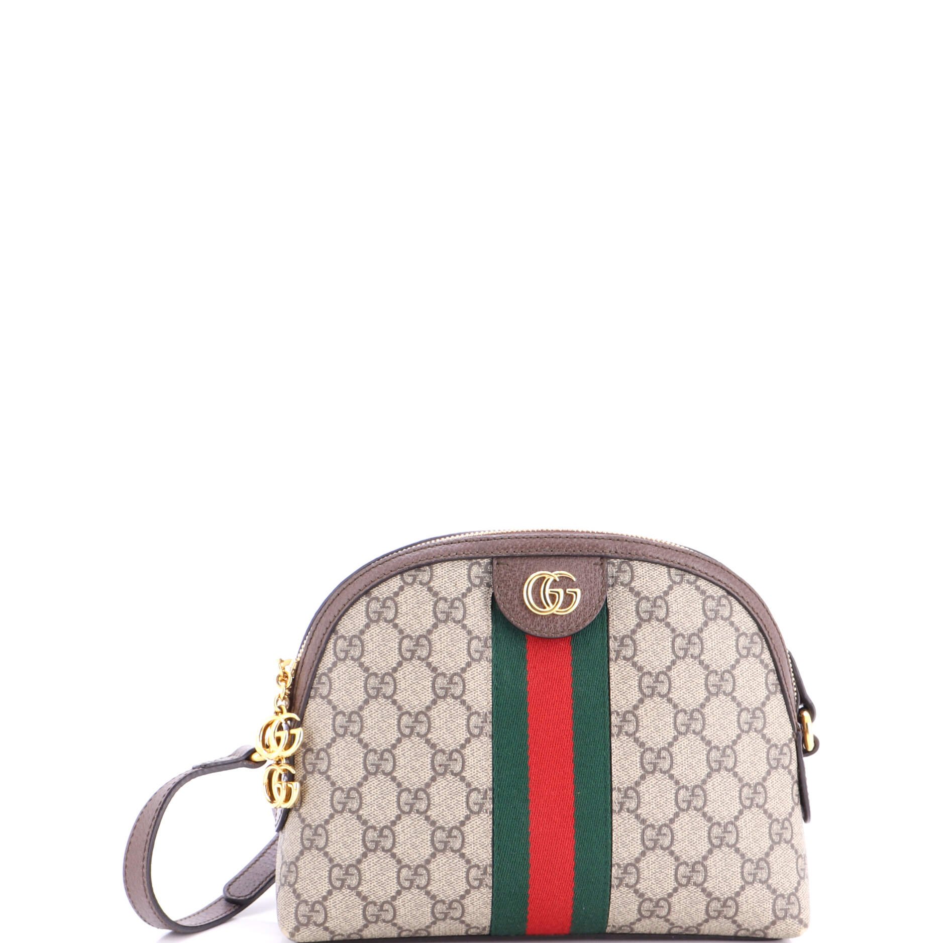 Ophidia Dome Shoulder Bag GG Coated Canvas Small