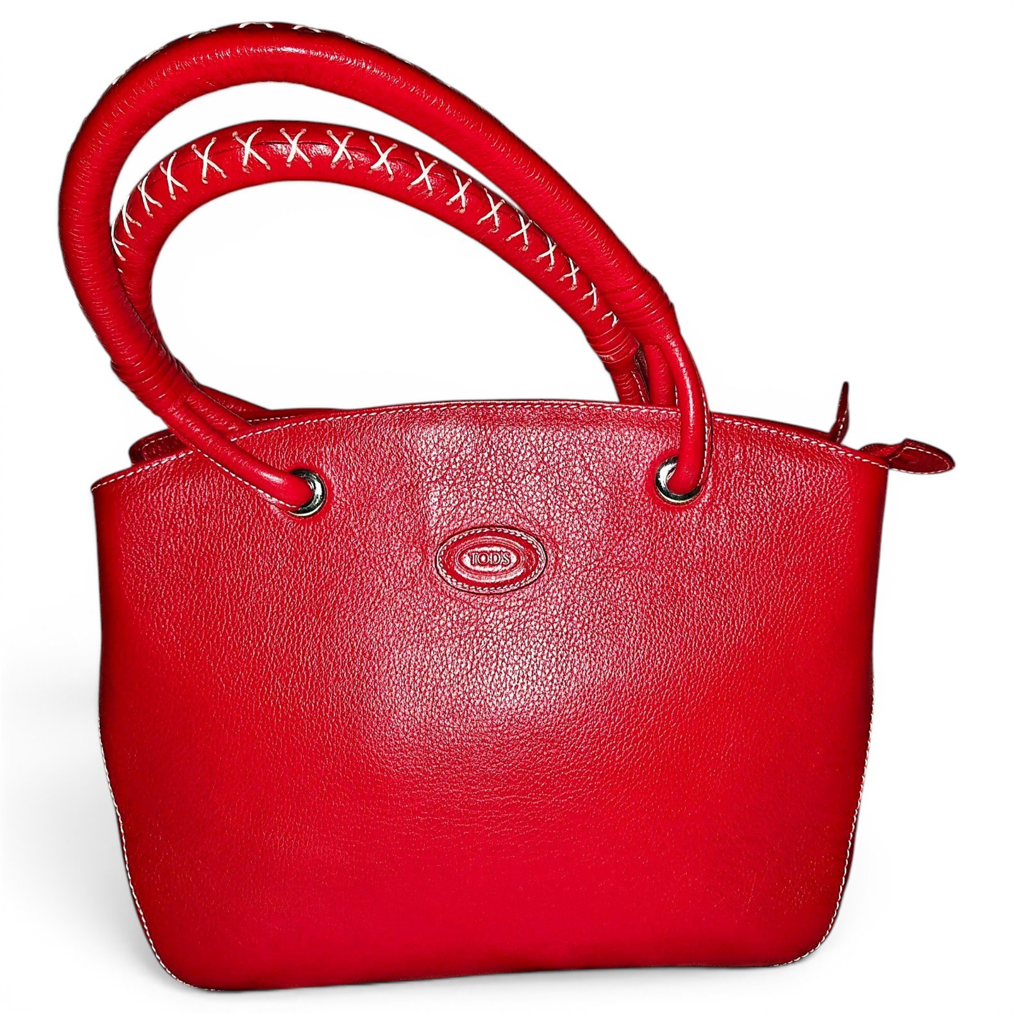 Shopping Media leather handbag
