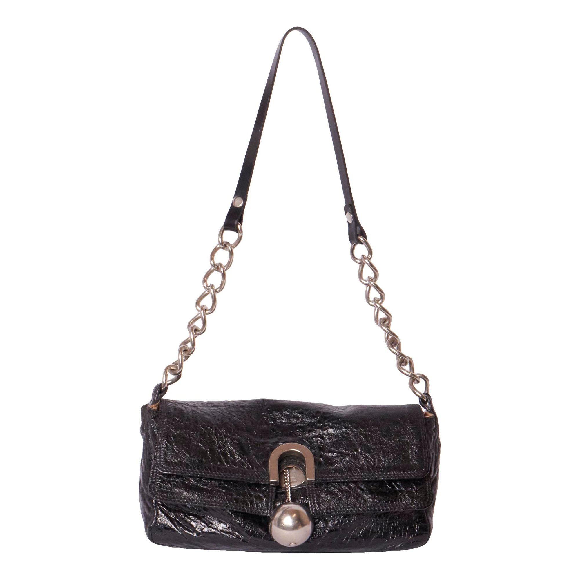 Patent leather handbag