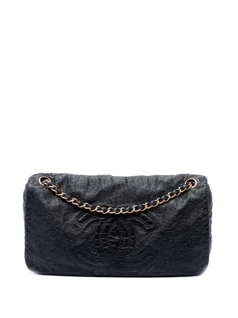 2006-2008 Medium Vinyl Rock and Chain Flap shoulder bag