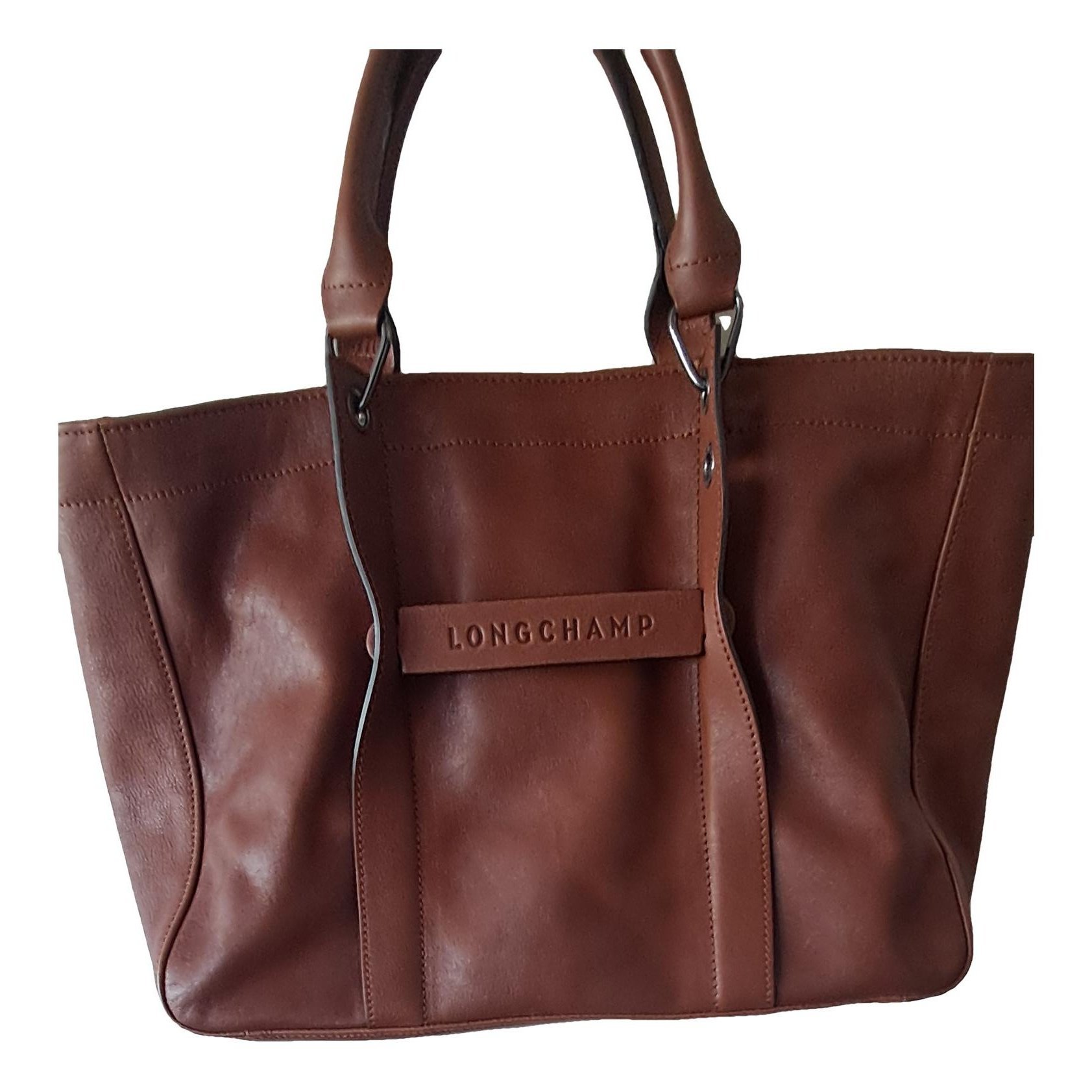 3D leather handbag