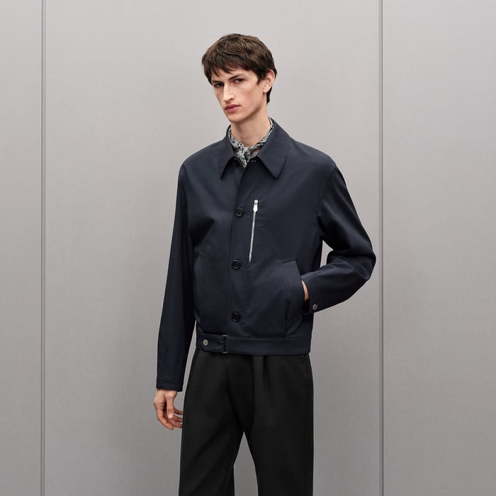 Marine "Neo Pique" Straight Cut Jacket