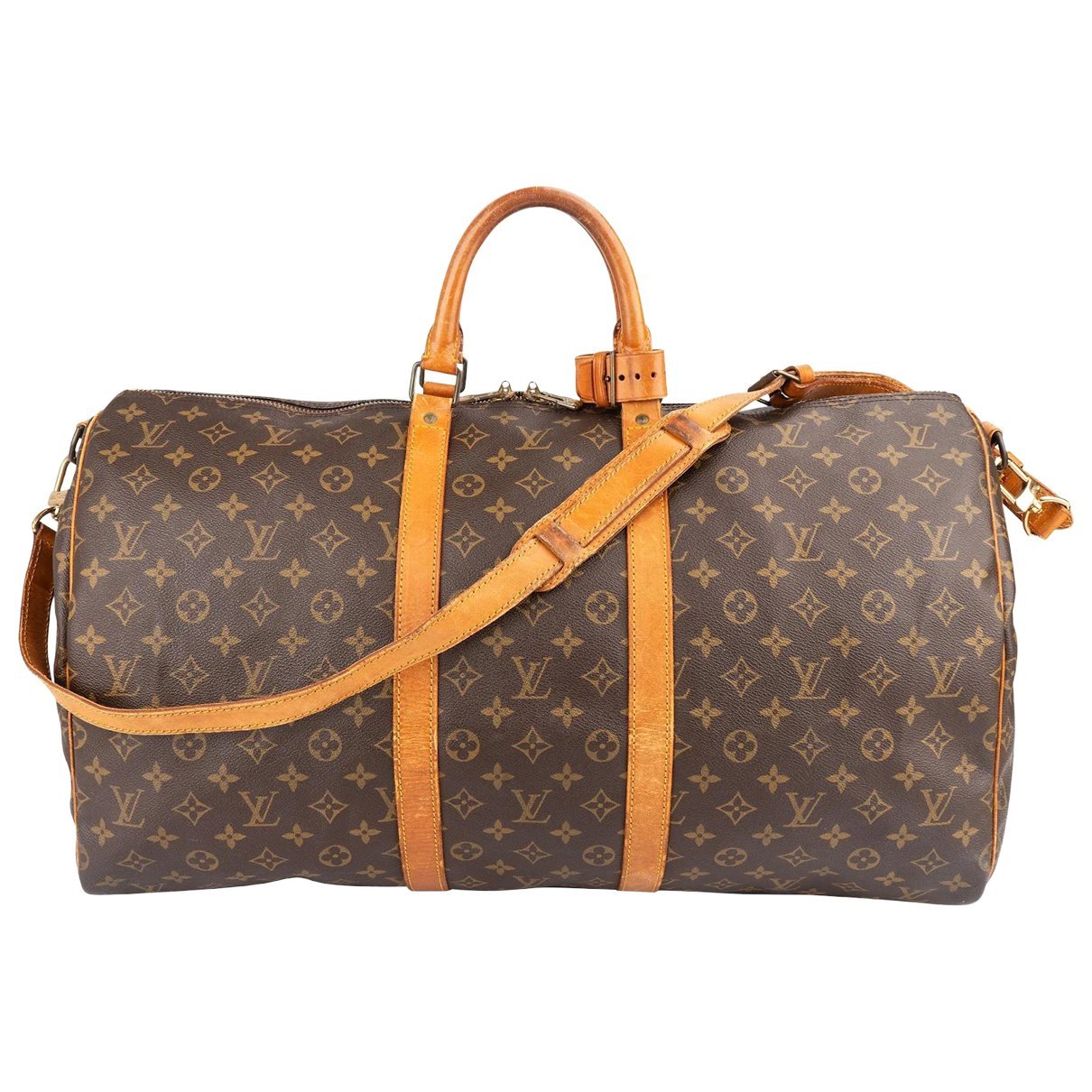 Keepall leather travel bag