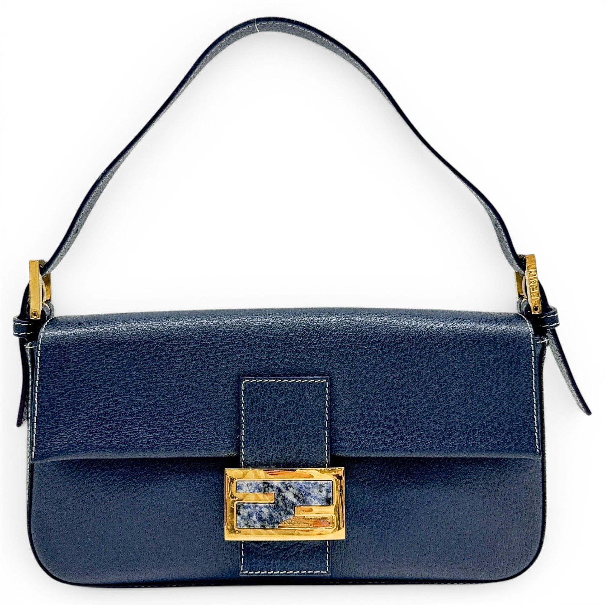 Baguette leather handbag