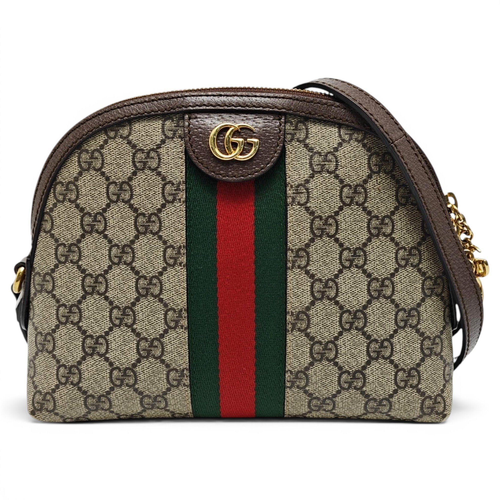Ophidia Dome leather handbag