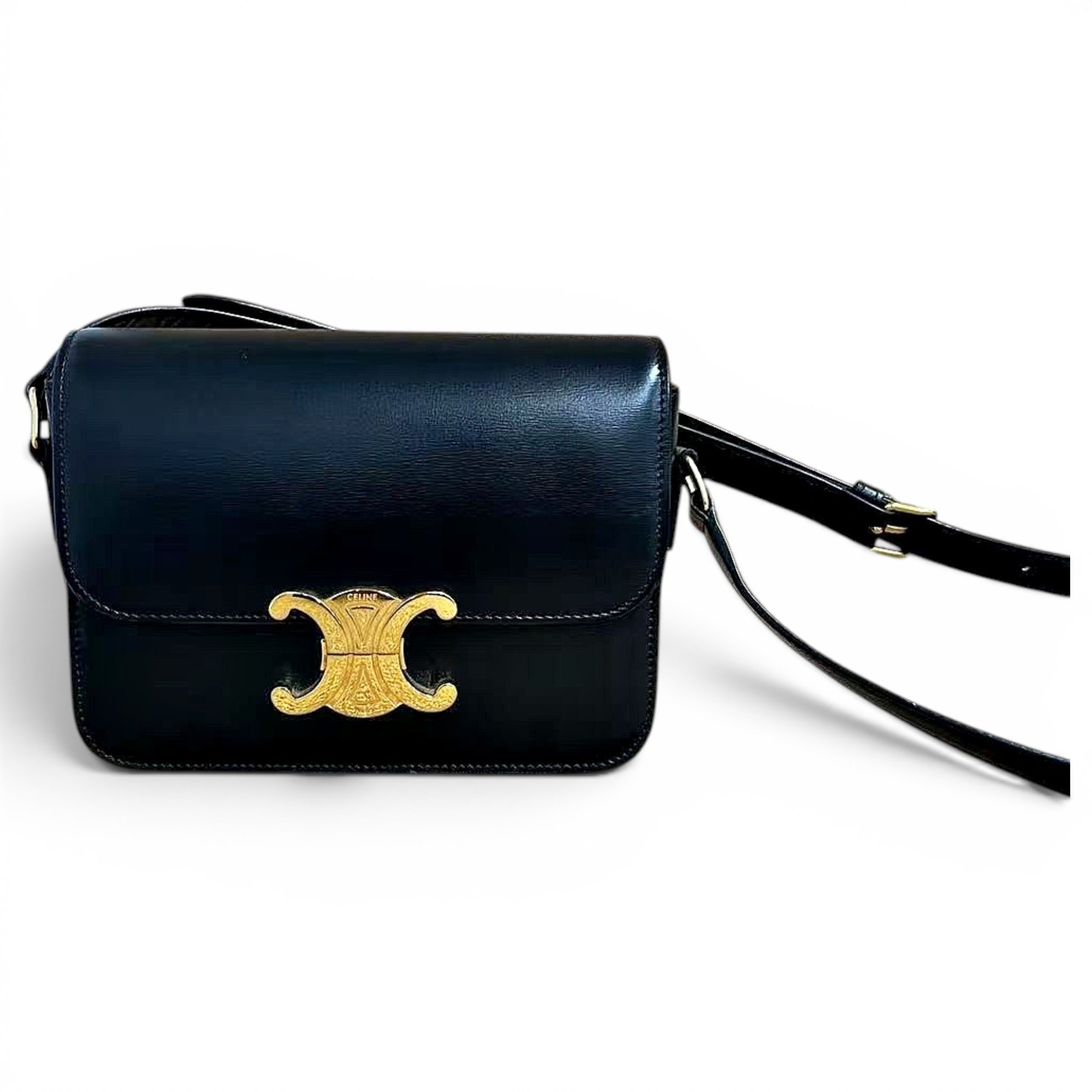 Triomphe leather handbag