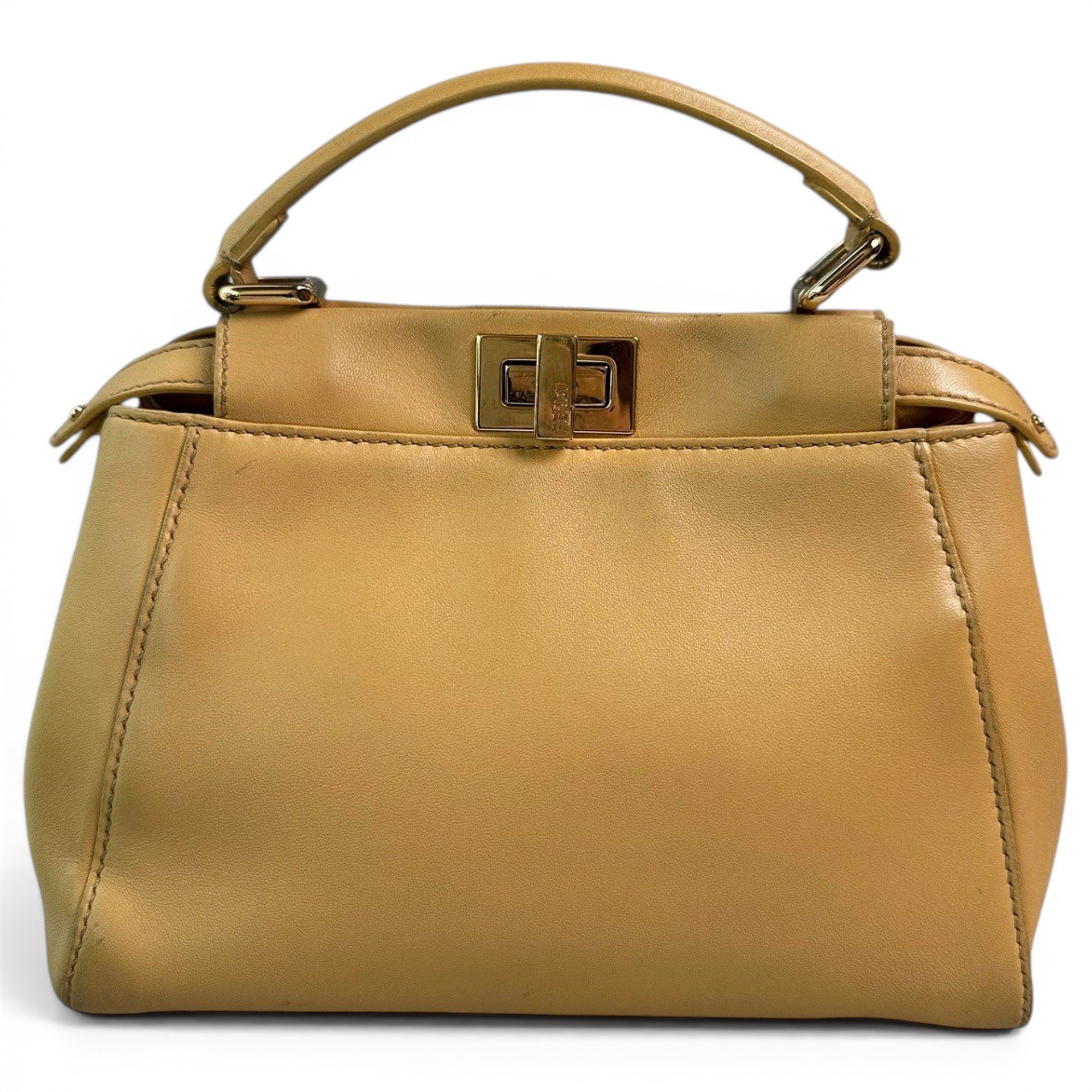 Peekaboo leather handbag