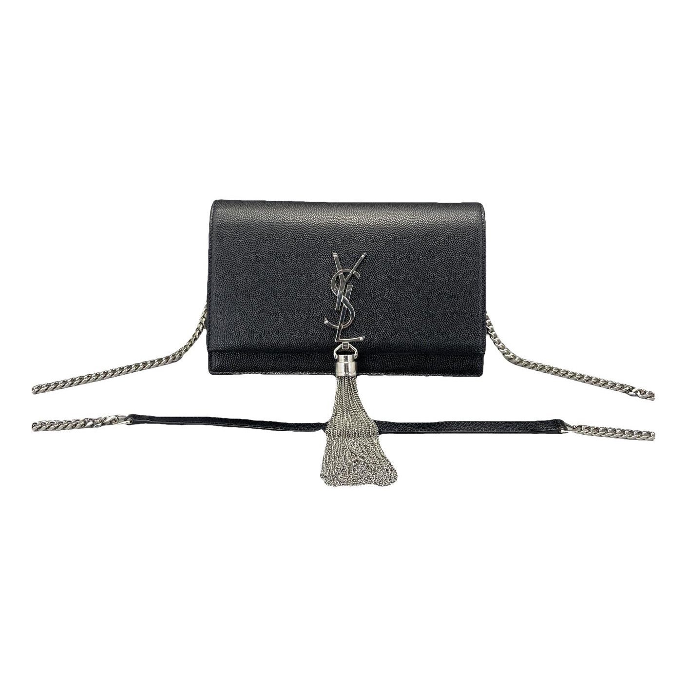 Pompom Kate leather handbag