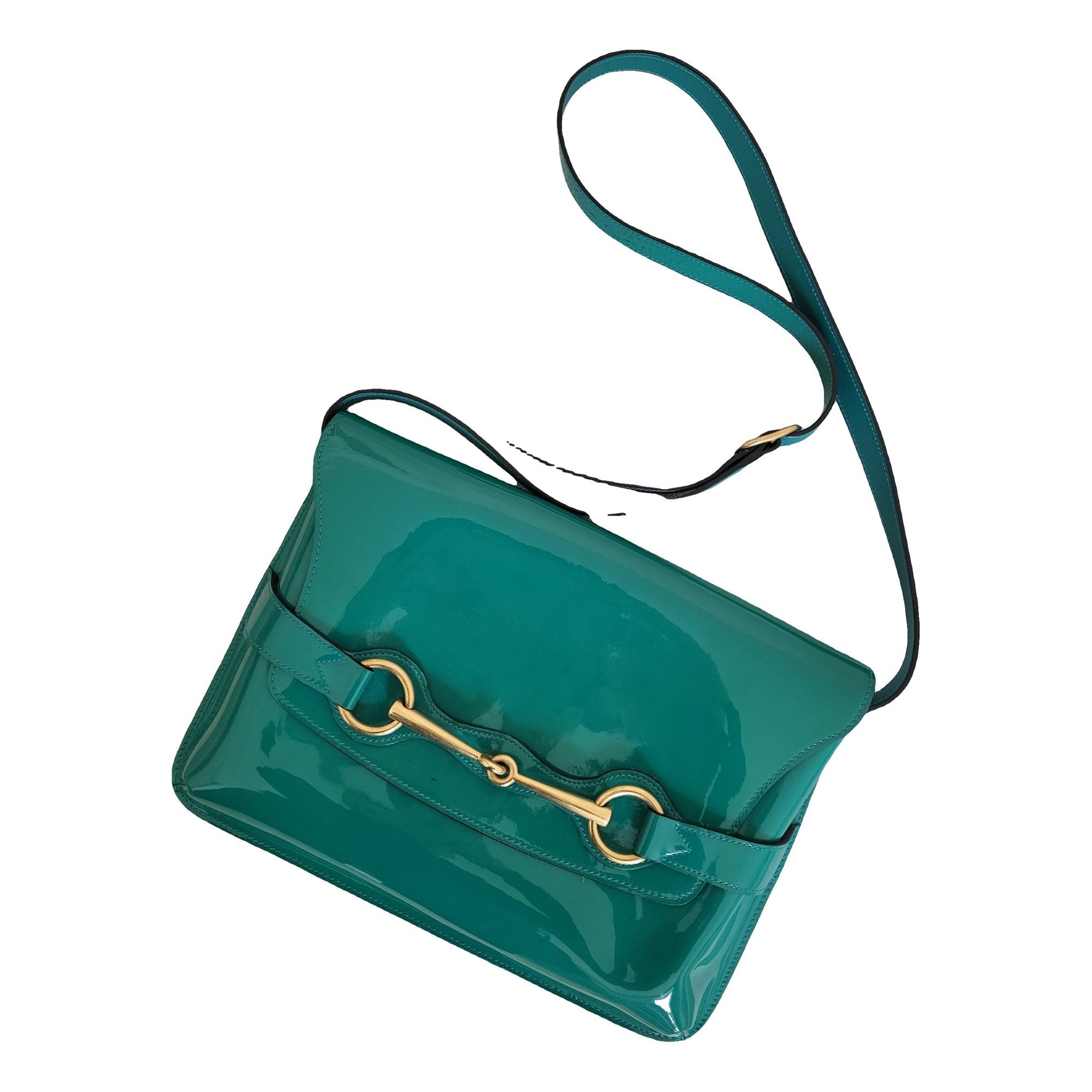 Bright Bit patent leather handbag