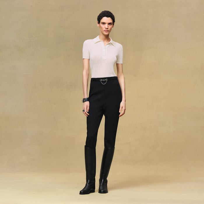 Blanc Naturel Short-sleeve Polo Shirt