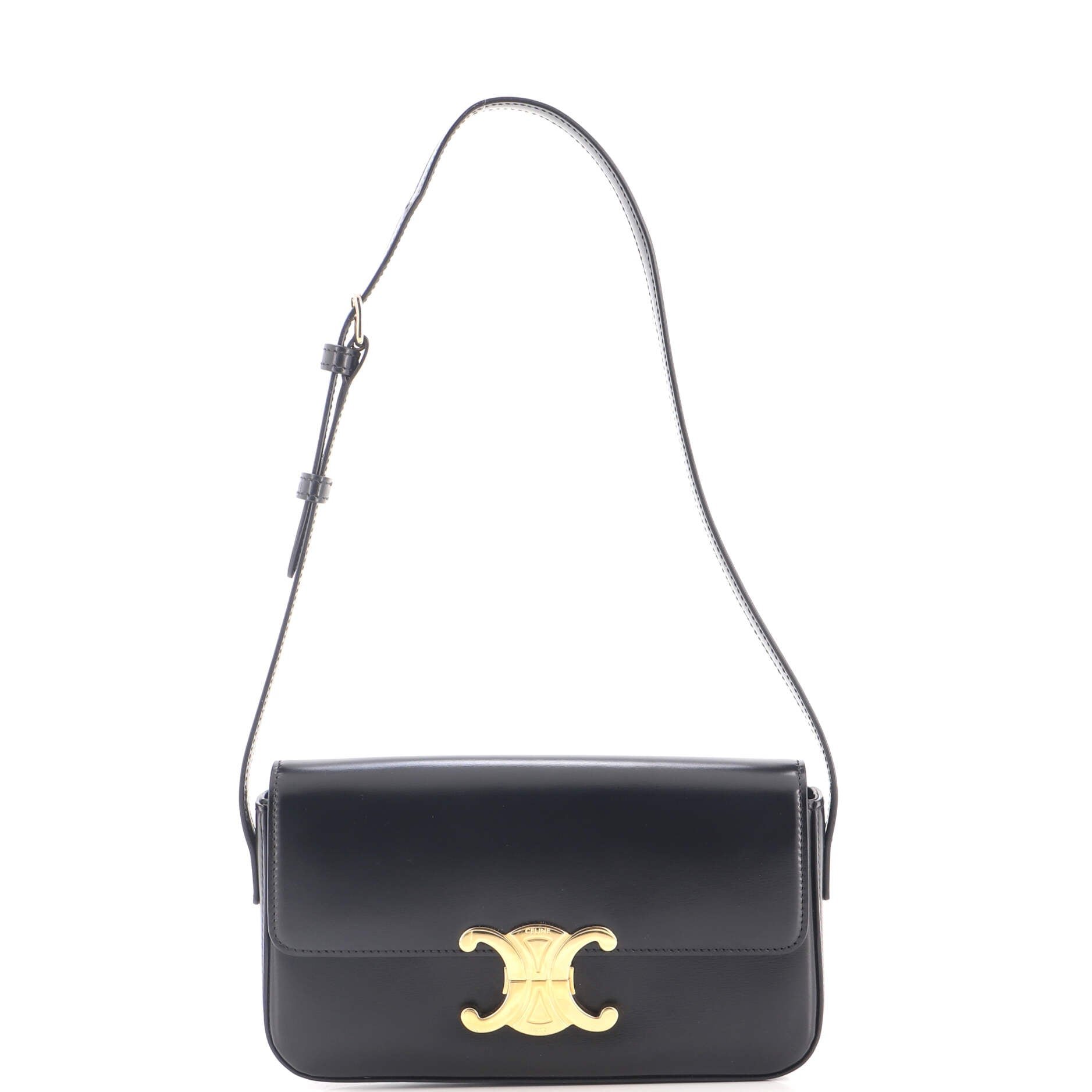 Triomphe East-West Shoulder Bag Smooth Calfskin