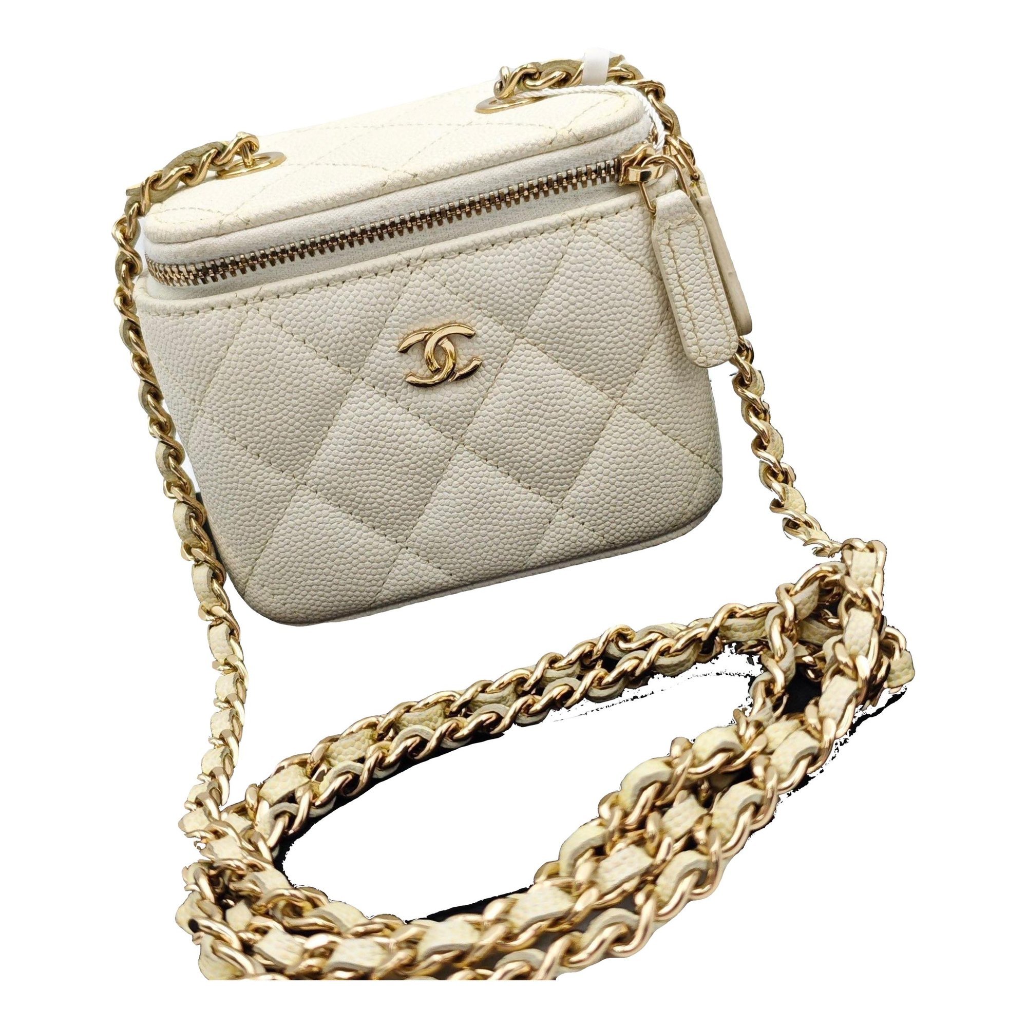 Trendy CC Vanity leather handbag