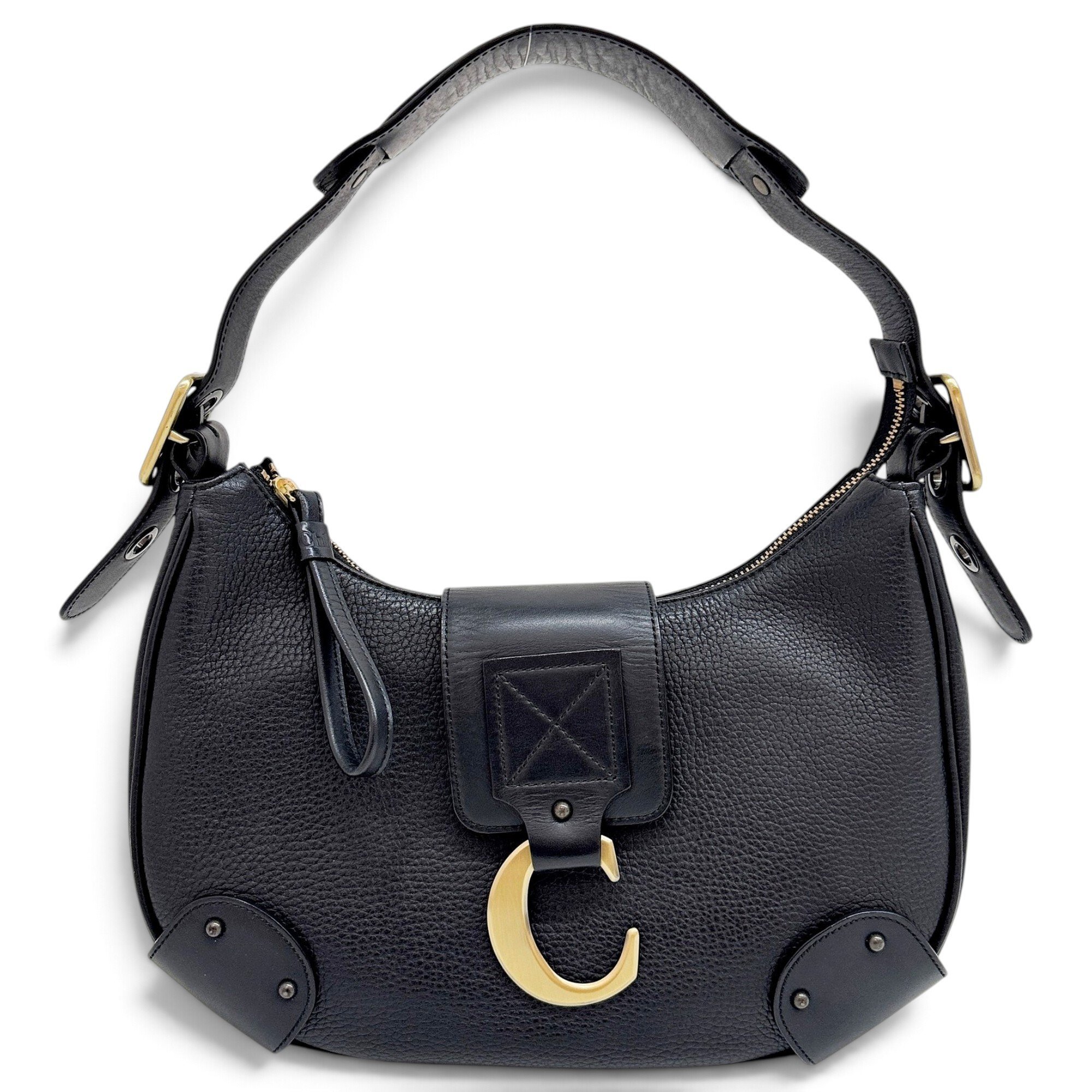C leather handbag