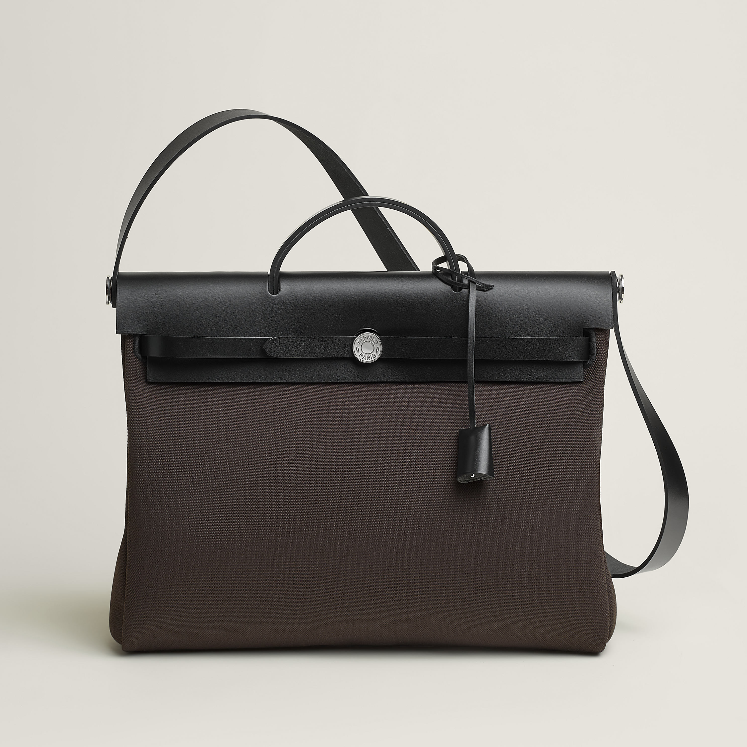 Hermès Herbag Messenger 39 bag Alezan/Ébène | BagUSeek
